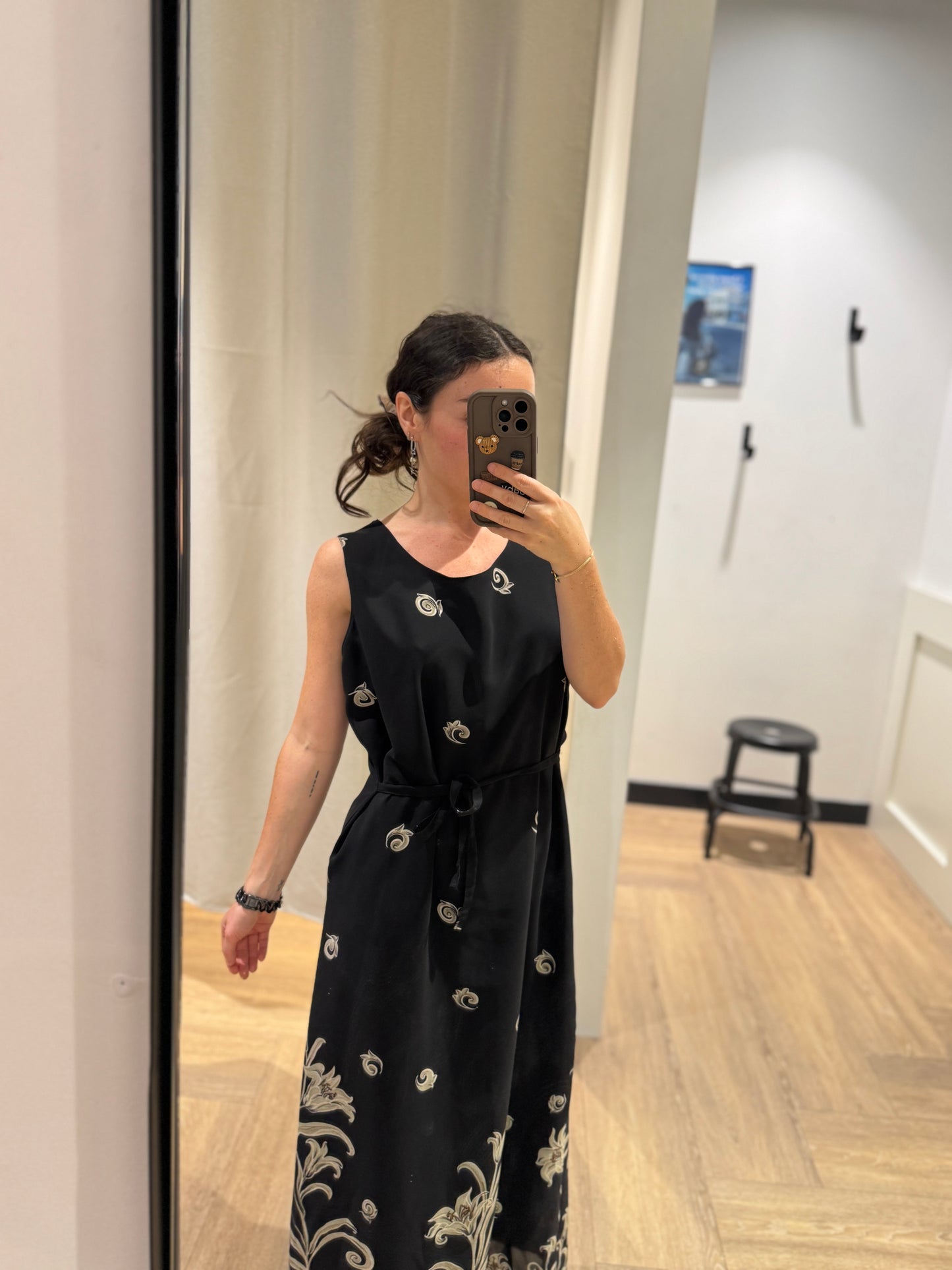 Robe longue à fleurs M