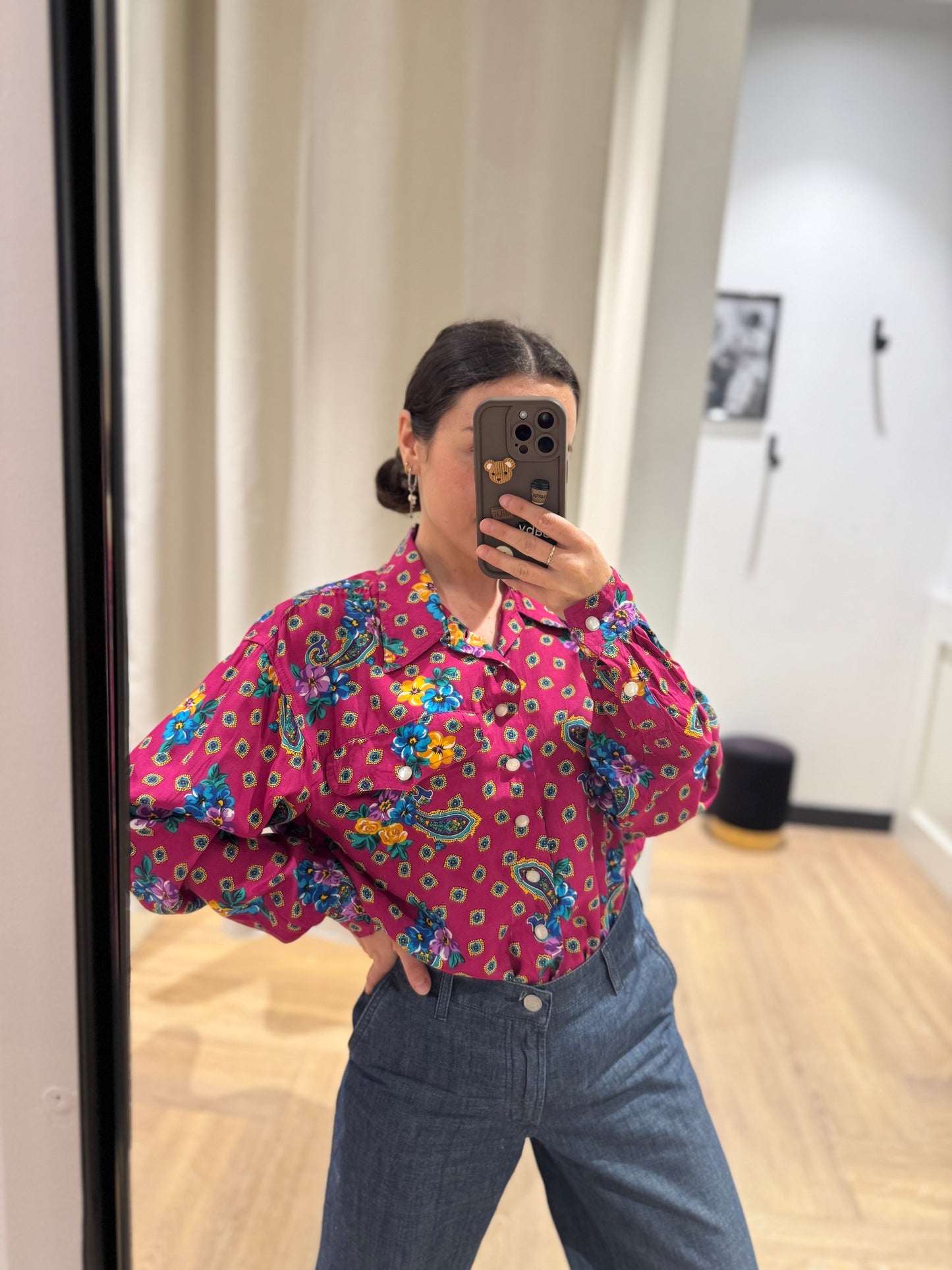Blouse à motifs S/M