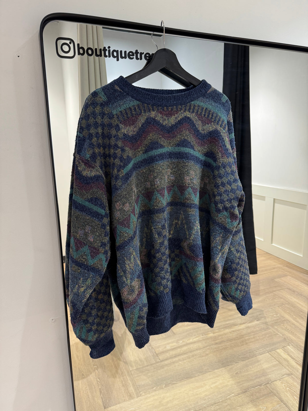 Pull en laine vintage XL