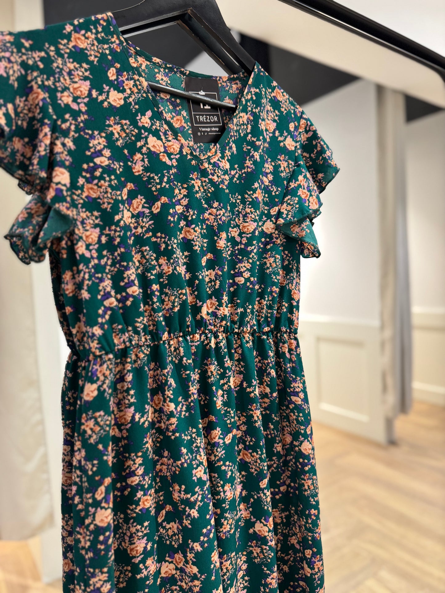 Robe longue à fleurs S