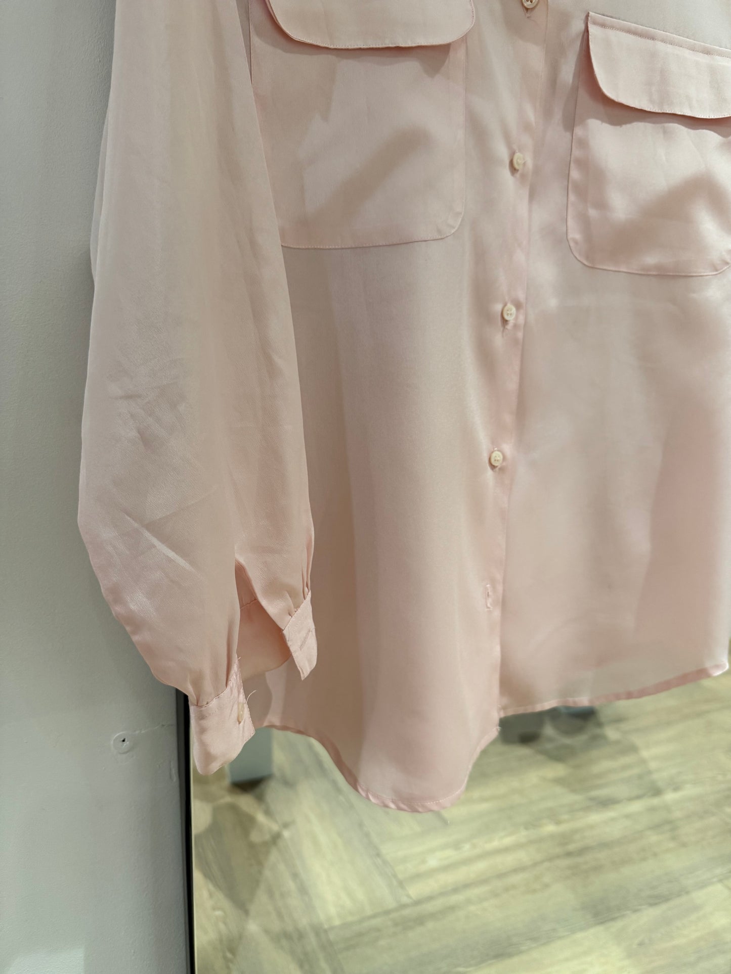 Chemise vintage rose pale M
