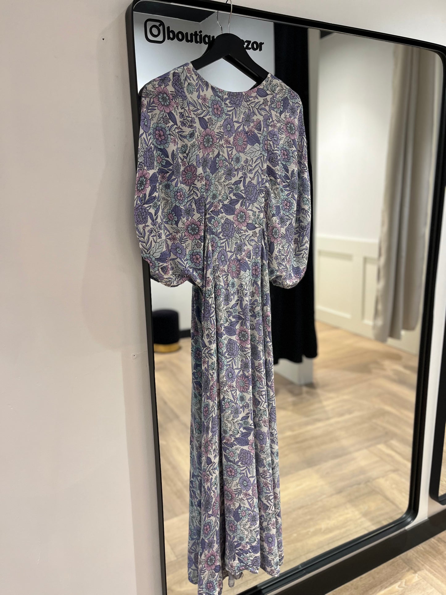Robe longue à motifs L