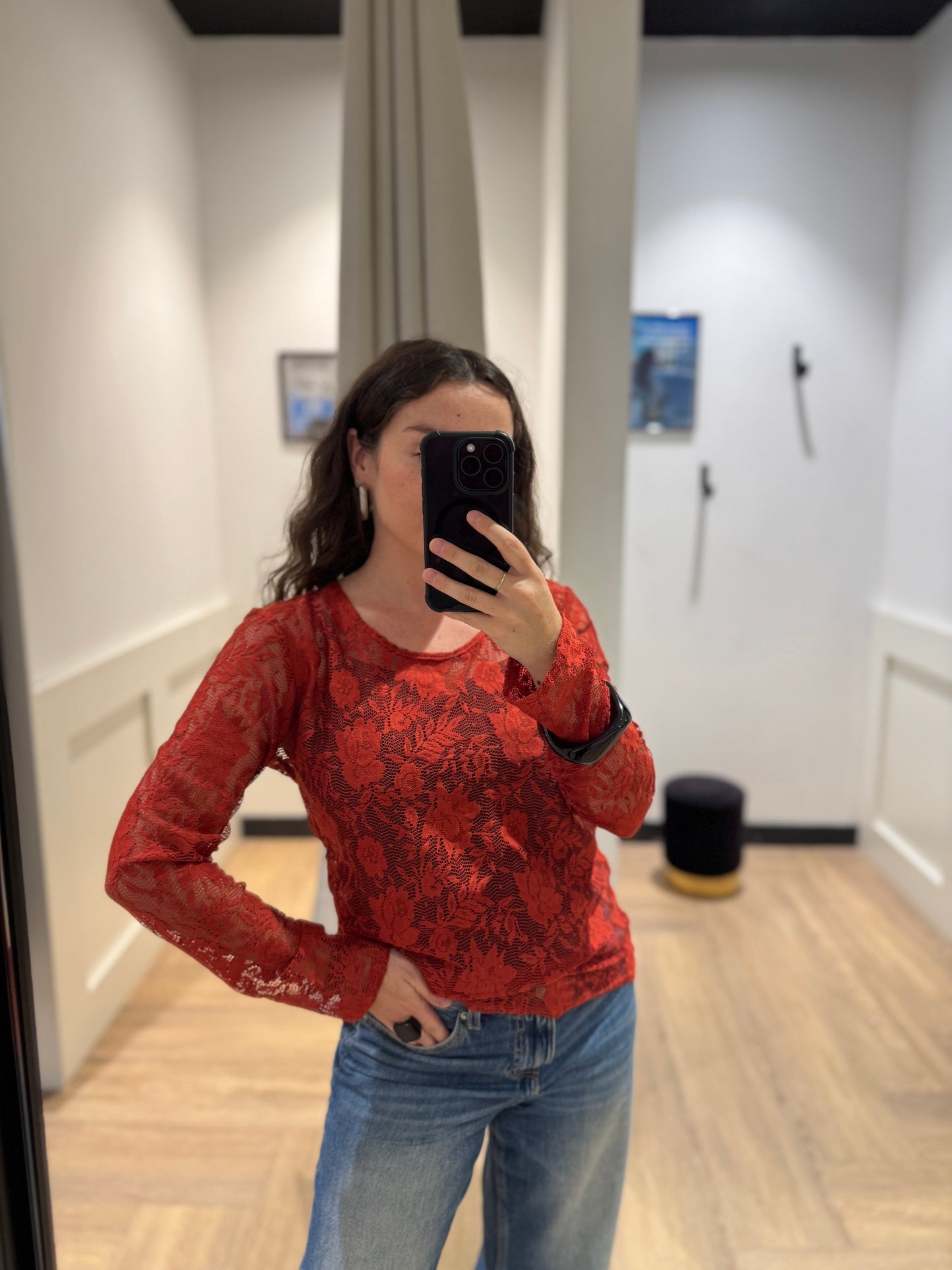 Top en dentelle M