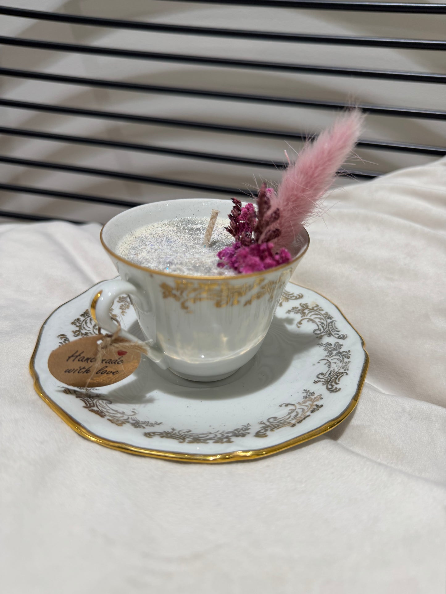 Bougie tasse vintage « Fairy Candle »