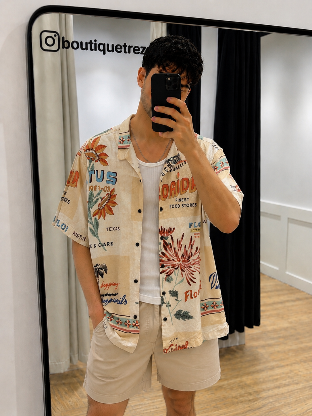 Chemise d’été homme hawaïenne M