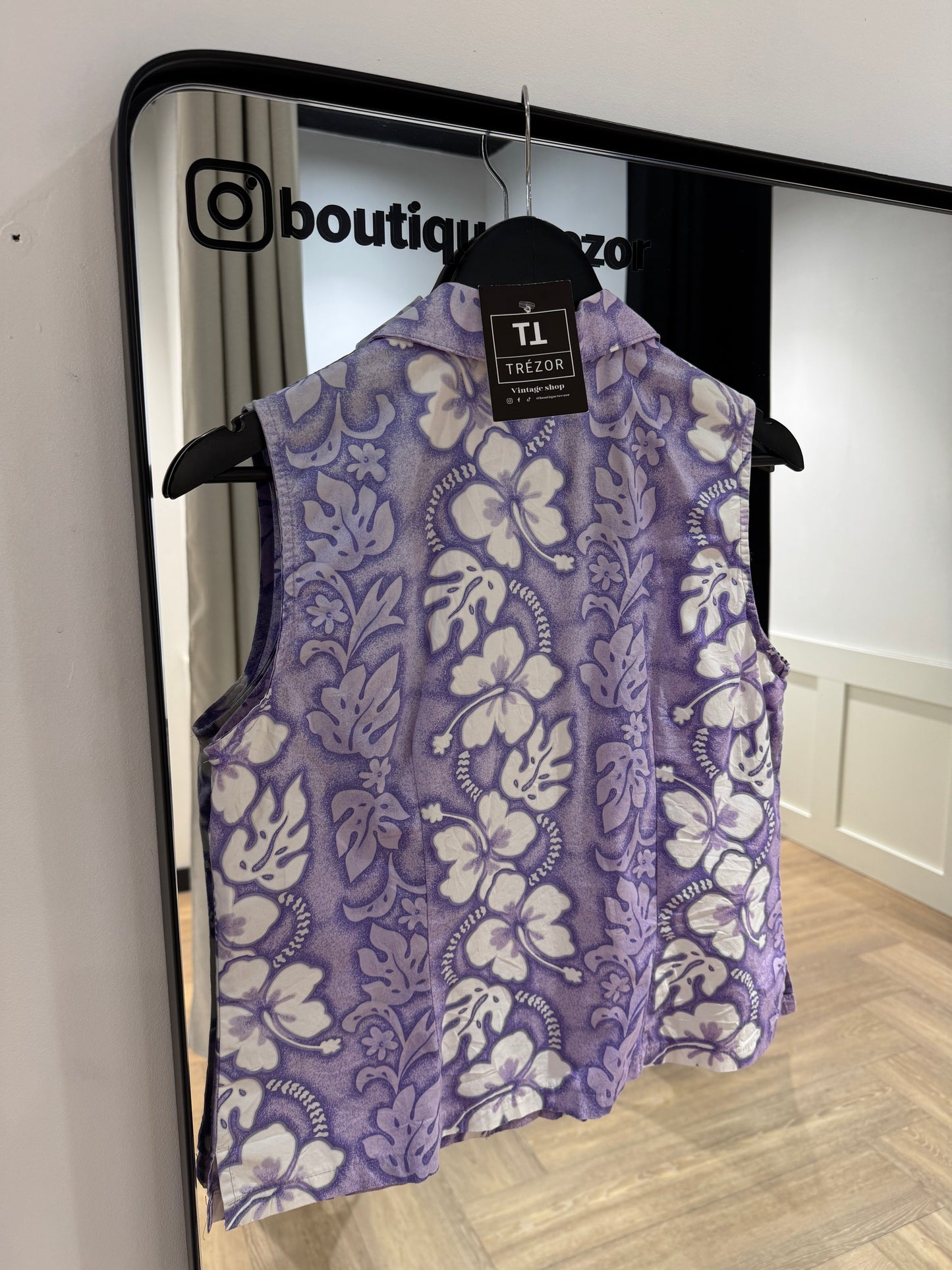Chemise à fleurs hawaïennes M