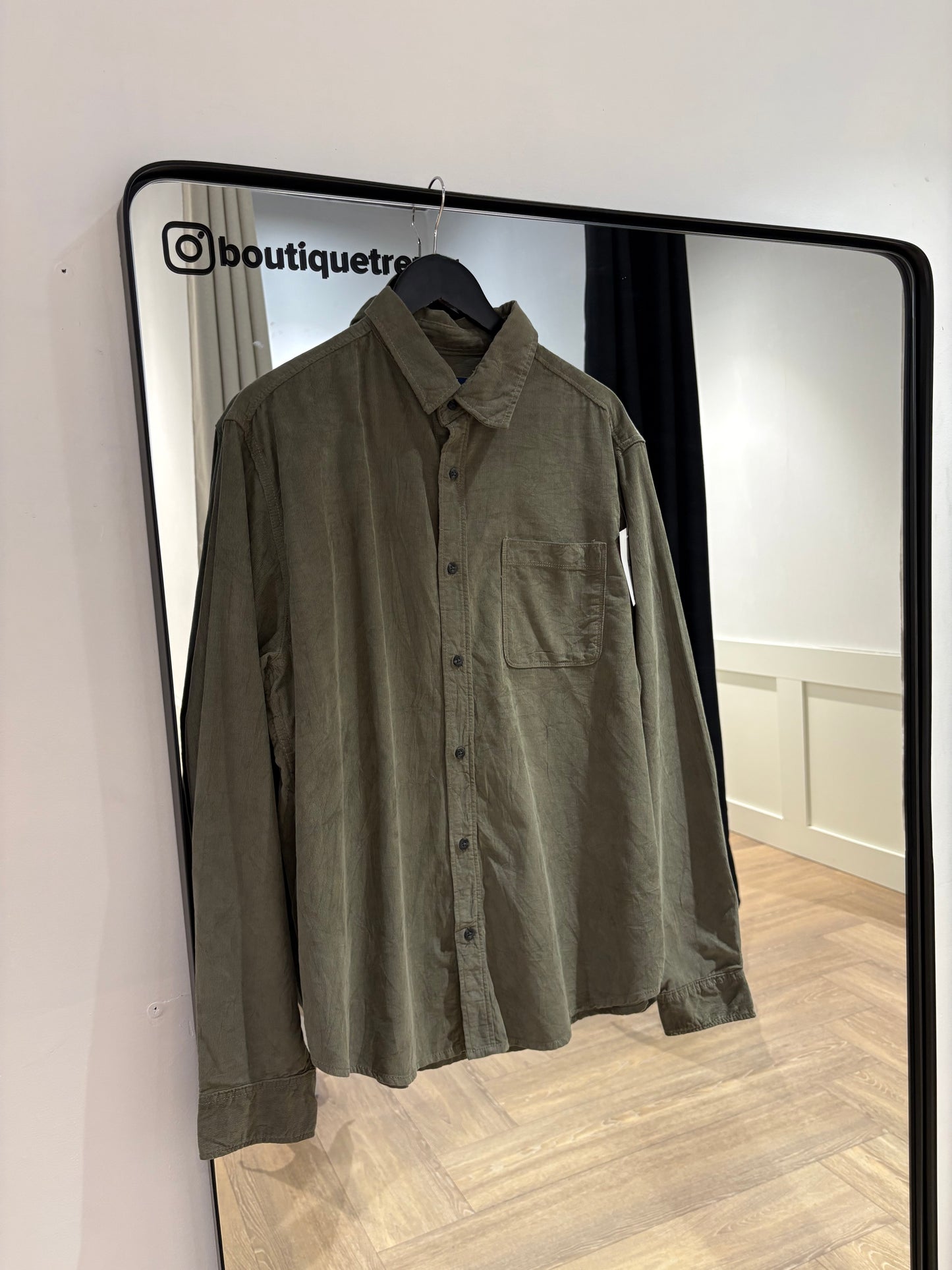 Chemise en velours Homme XL