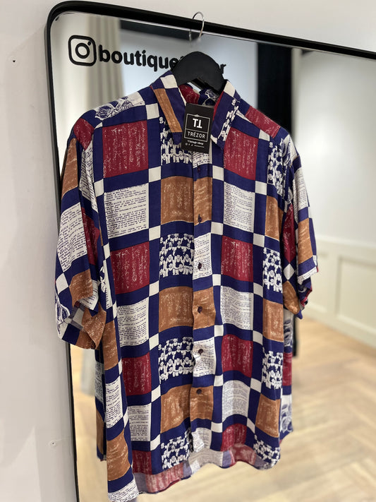 Chemise vintage à motifs XL
