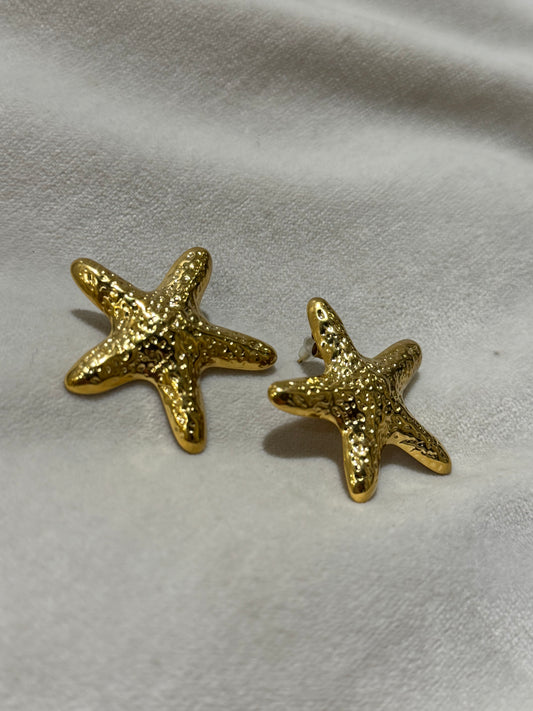 Boucles d’oreille Étoiles de mer en acier inoxydable