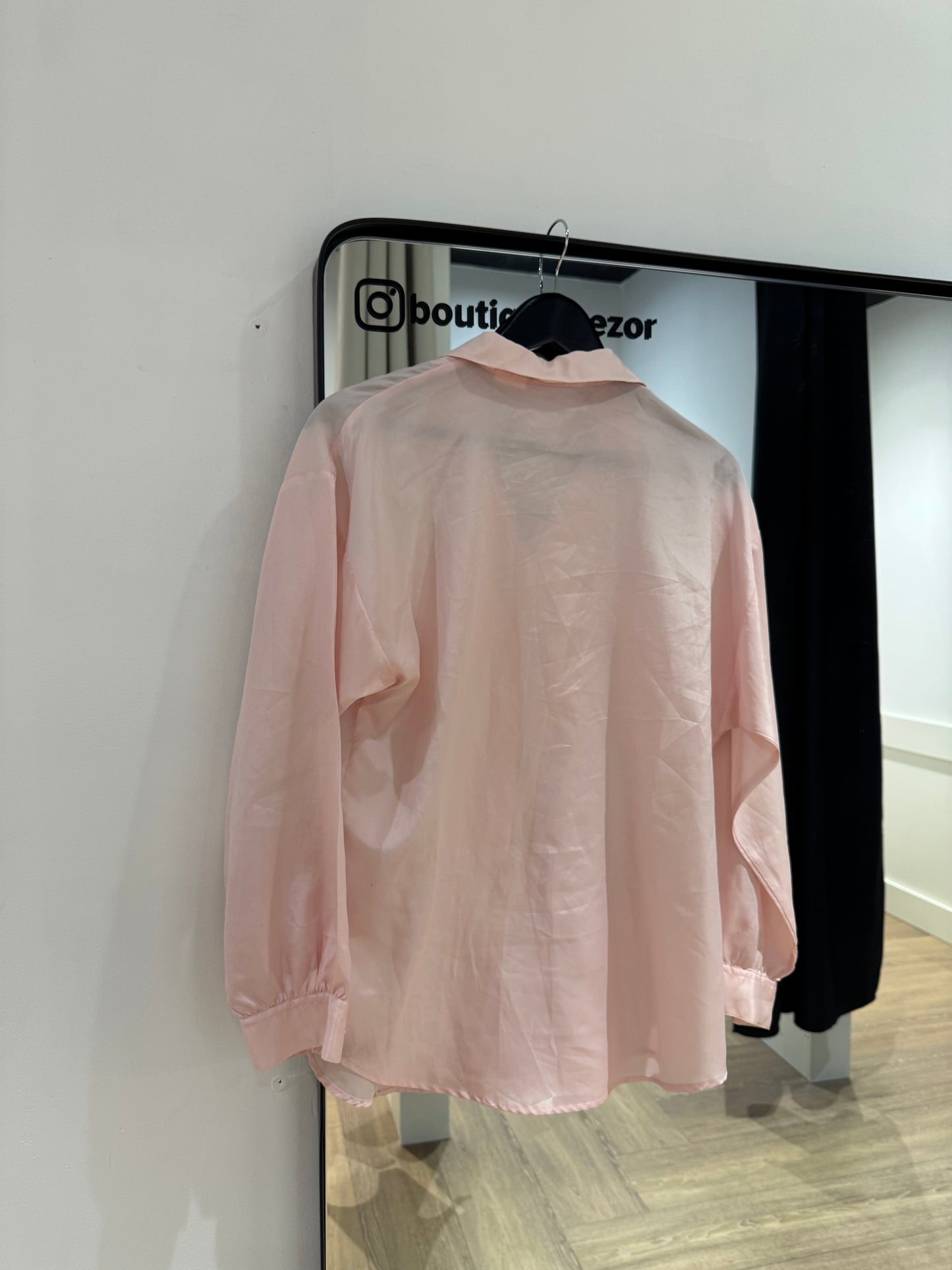 Chemise vintage rose pale M