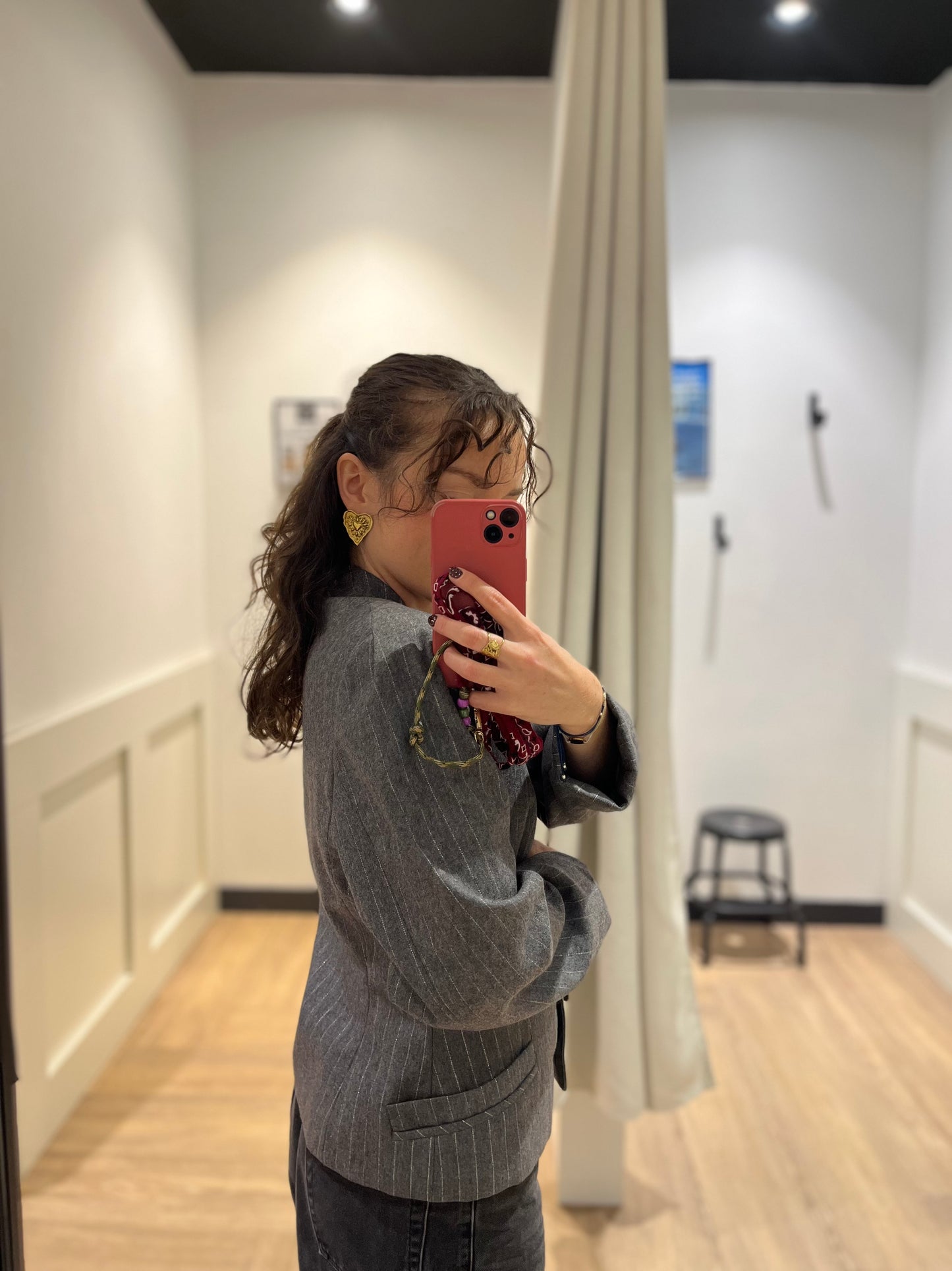 Blazer à fines rayures M