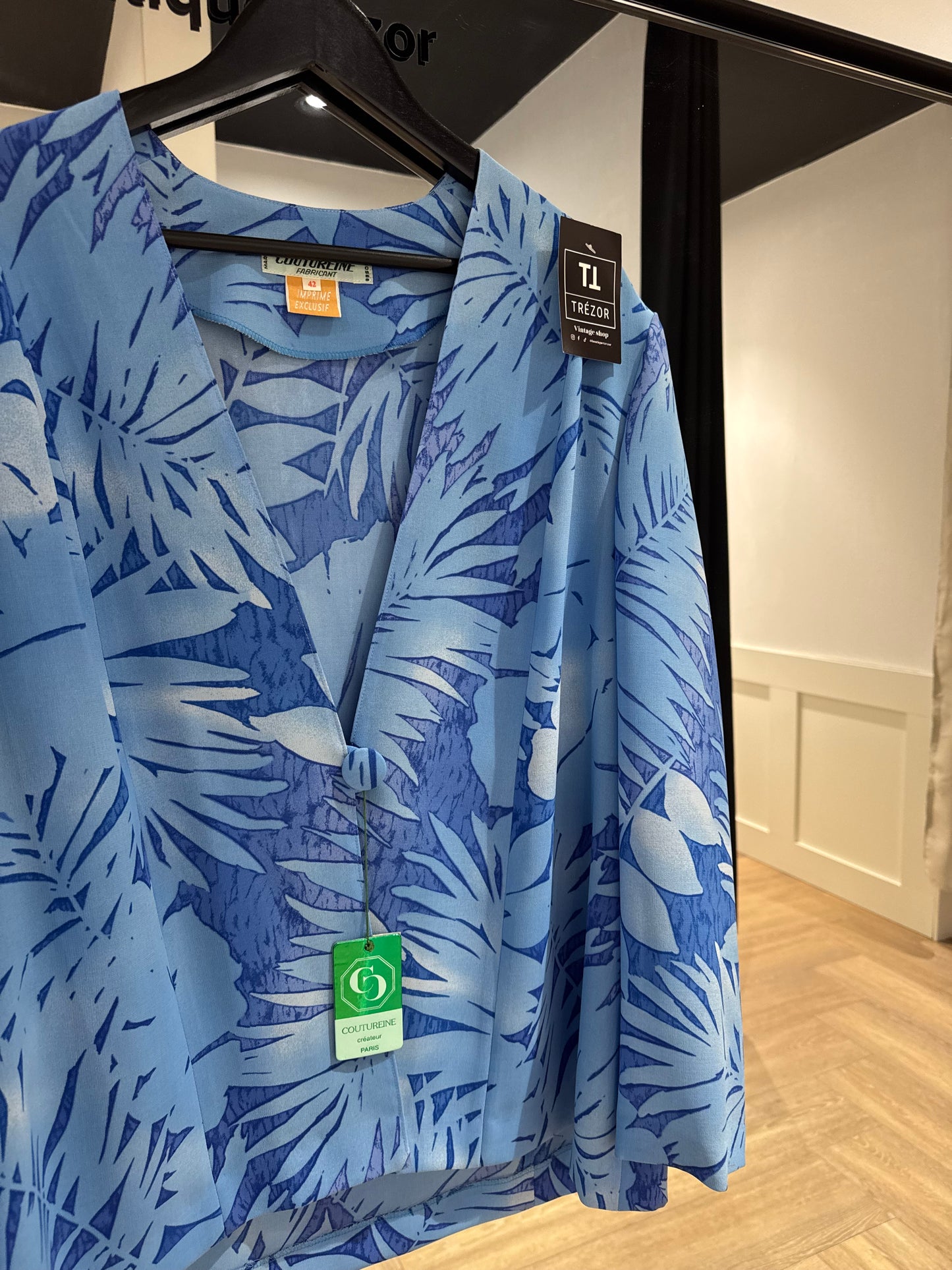 Blouse vintage à motifs L