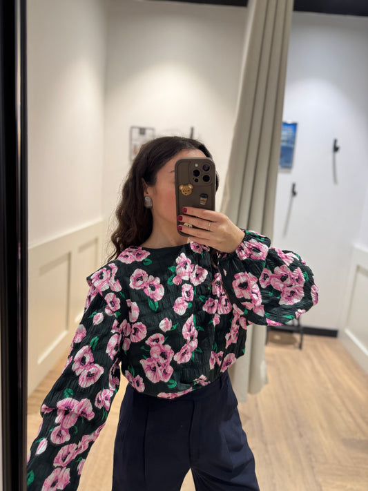Blouse à fleurs M