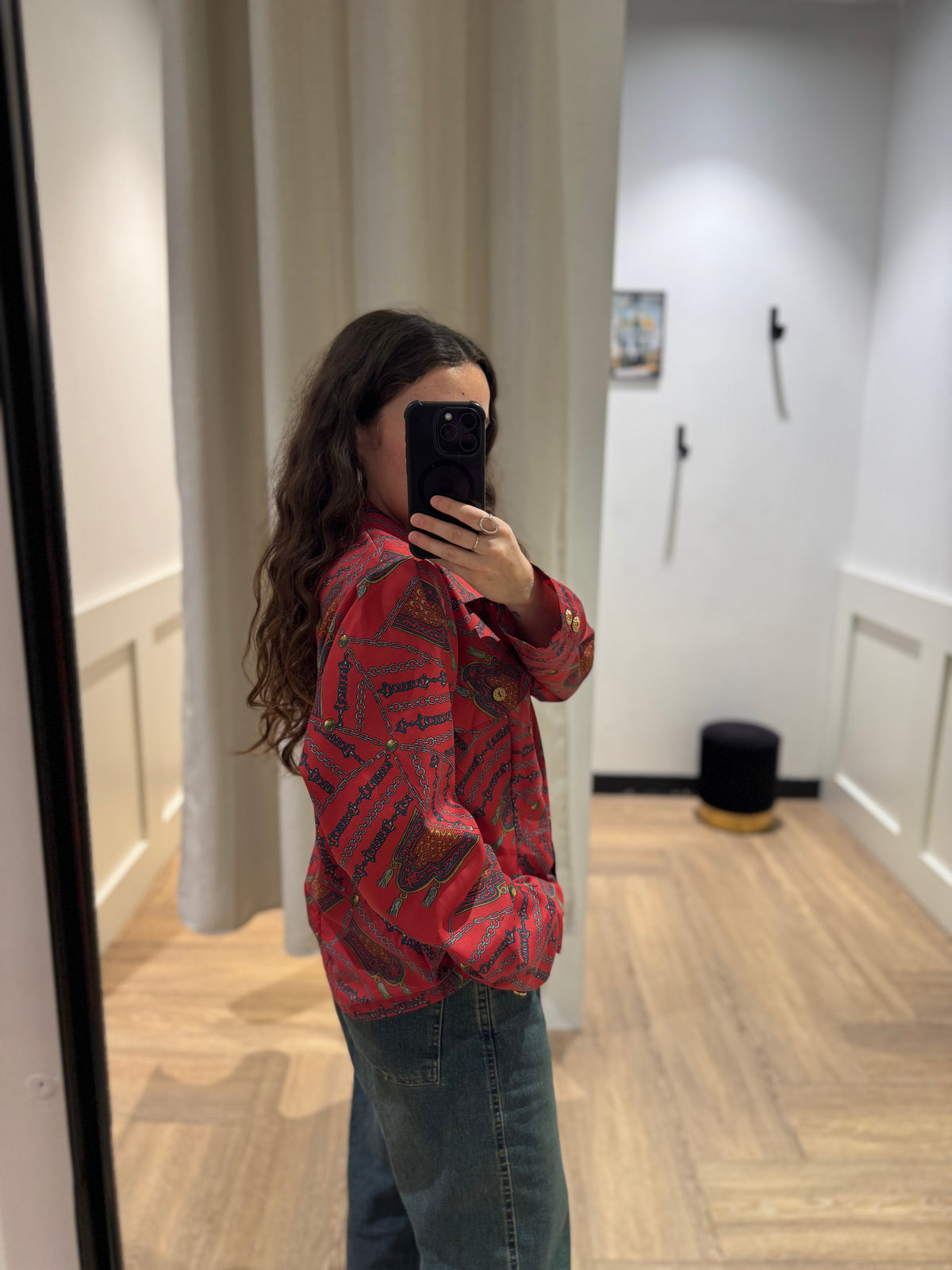 Blouse vintage à motifs L