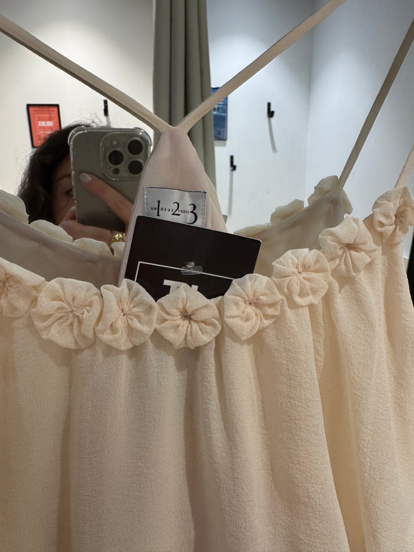 Robe courte d’été à volants M
