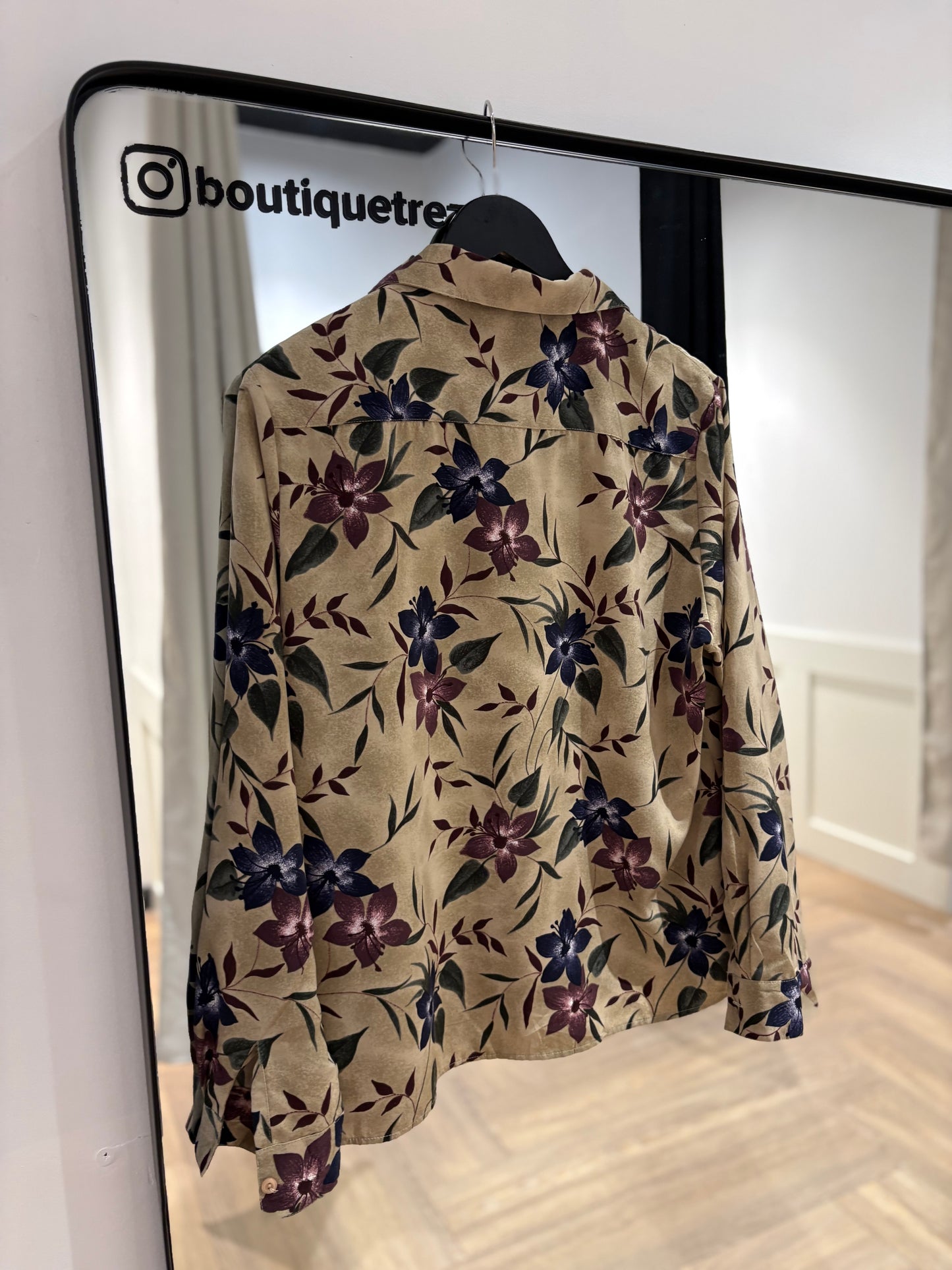 Blouse à fleurs XL