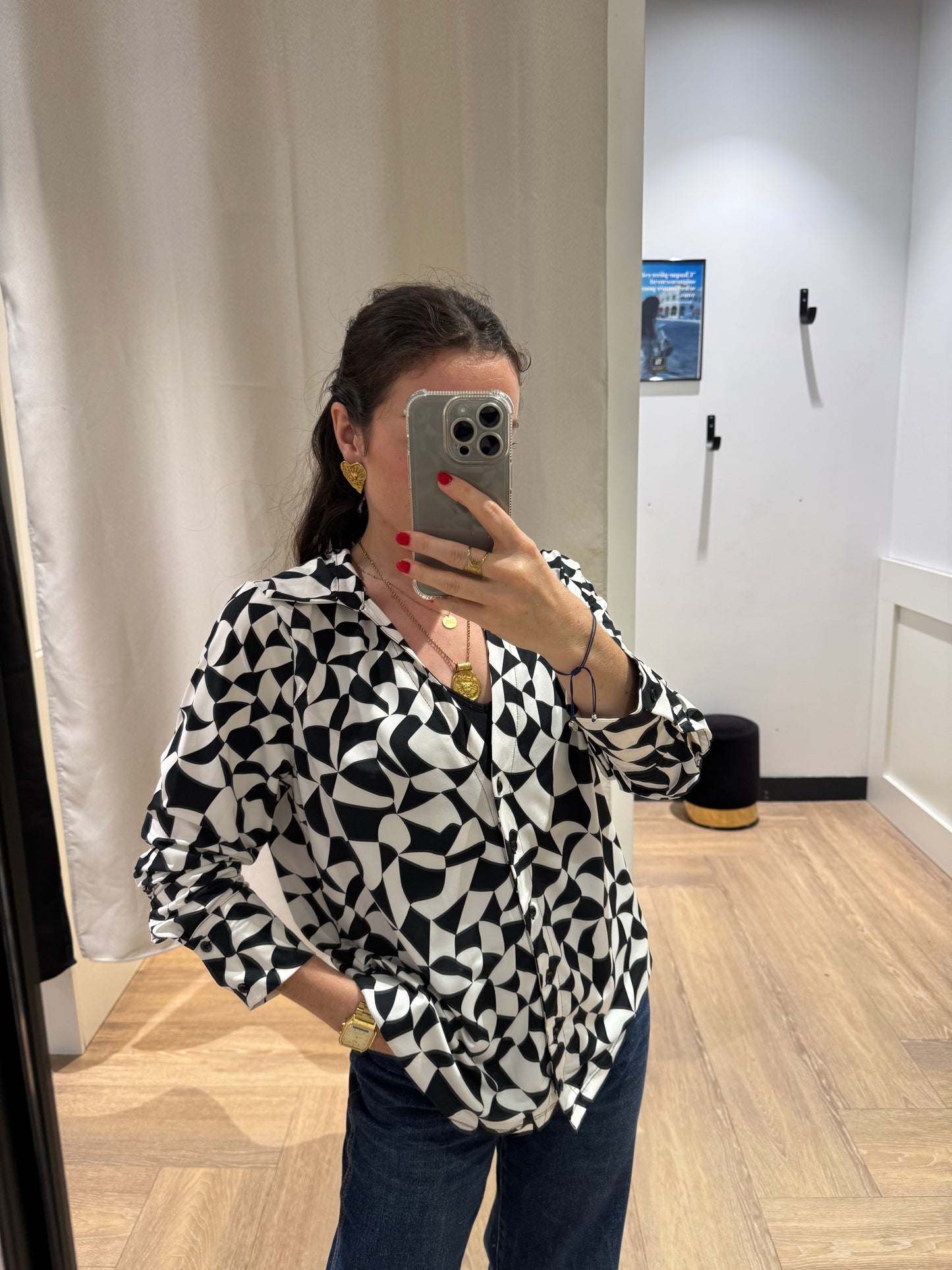 Blouse à motifs XL