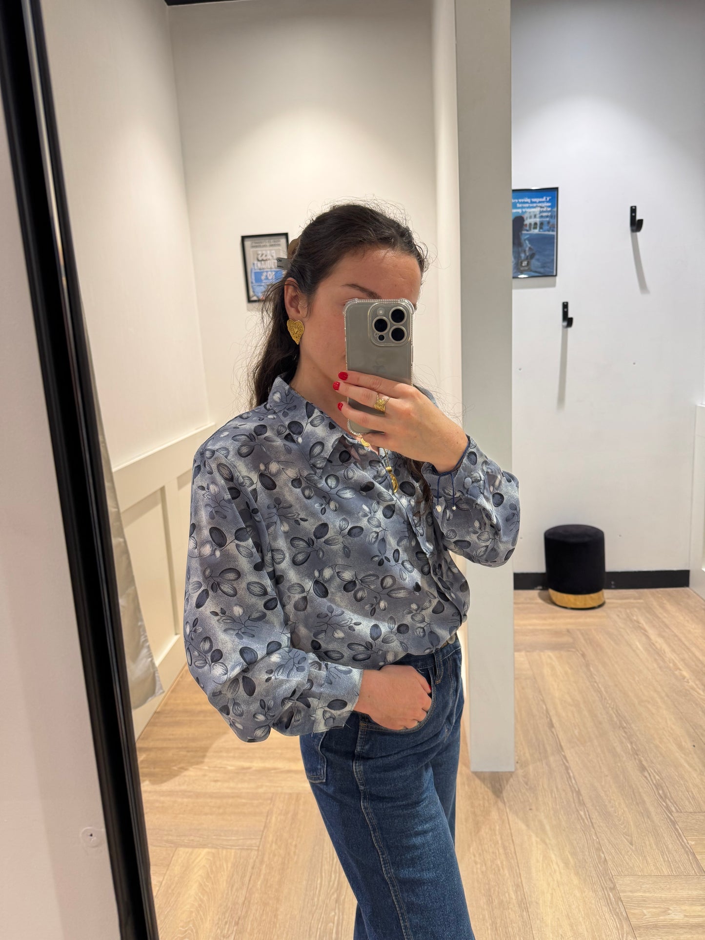 Blouse à fleurs S