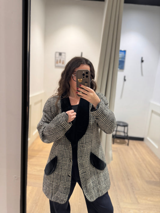 Blazer à carreaux M/L