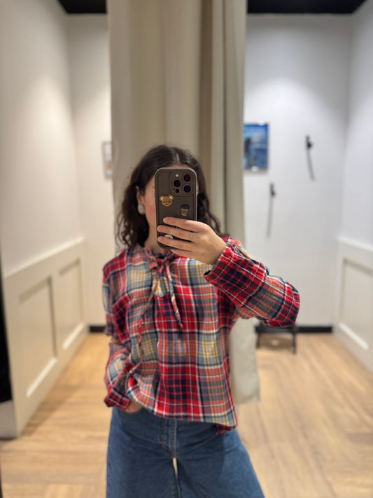 Blouse à carreaux L