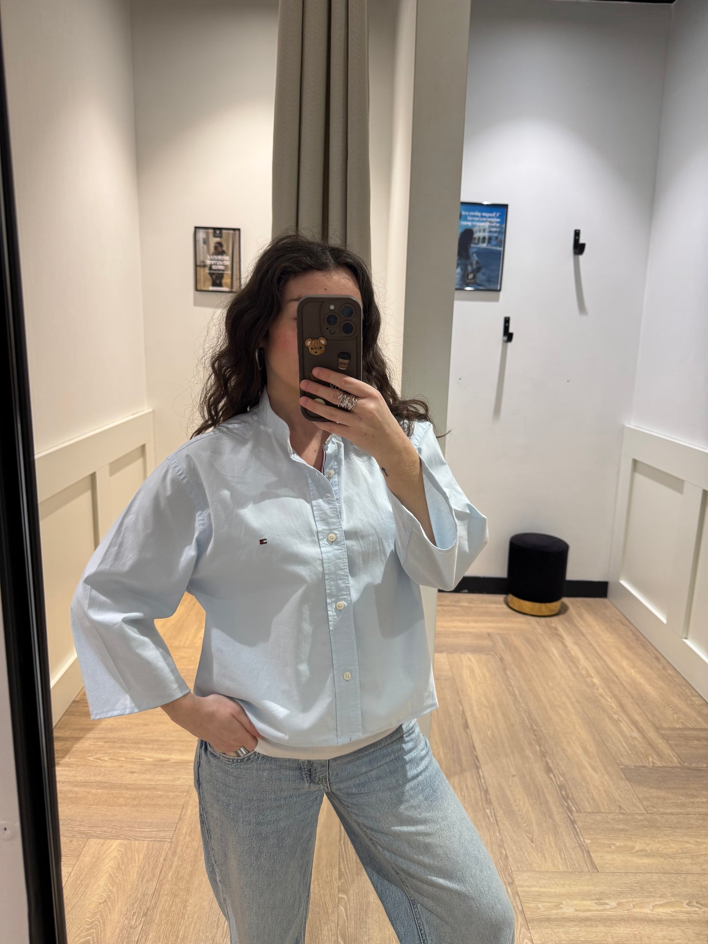 Chemise Tommy Hilfiger upcyclée M/L