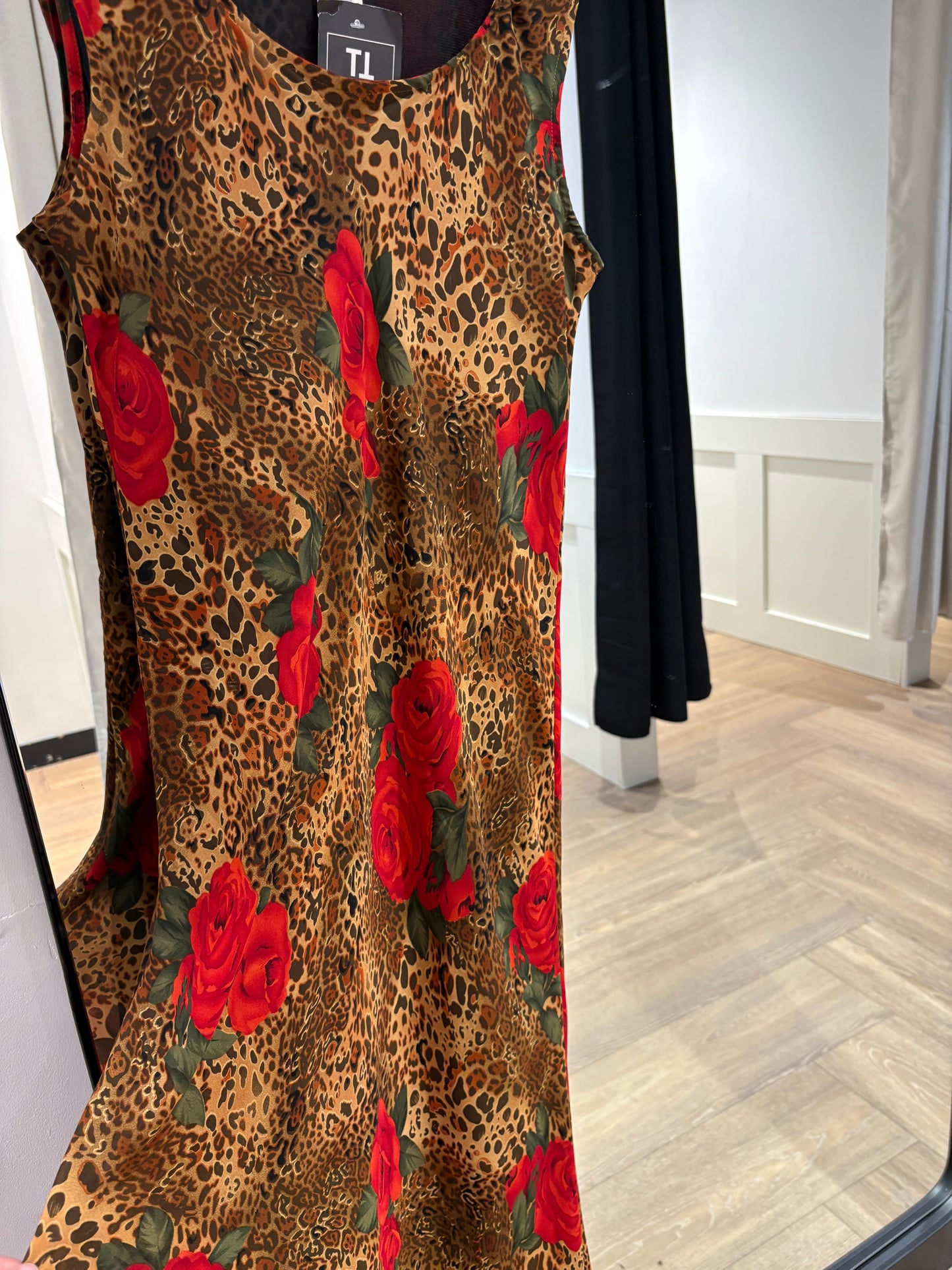 Robe longue vintage léopard M/L