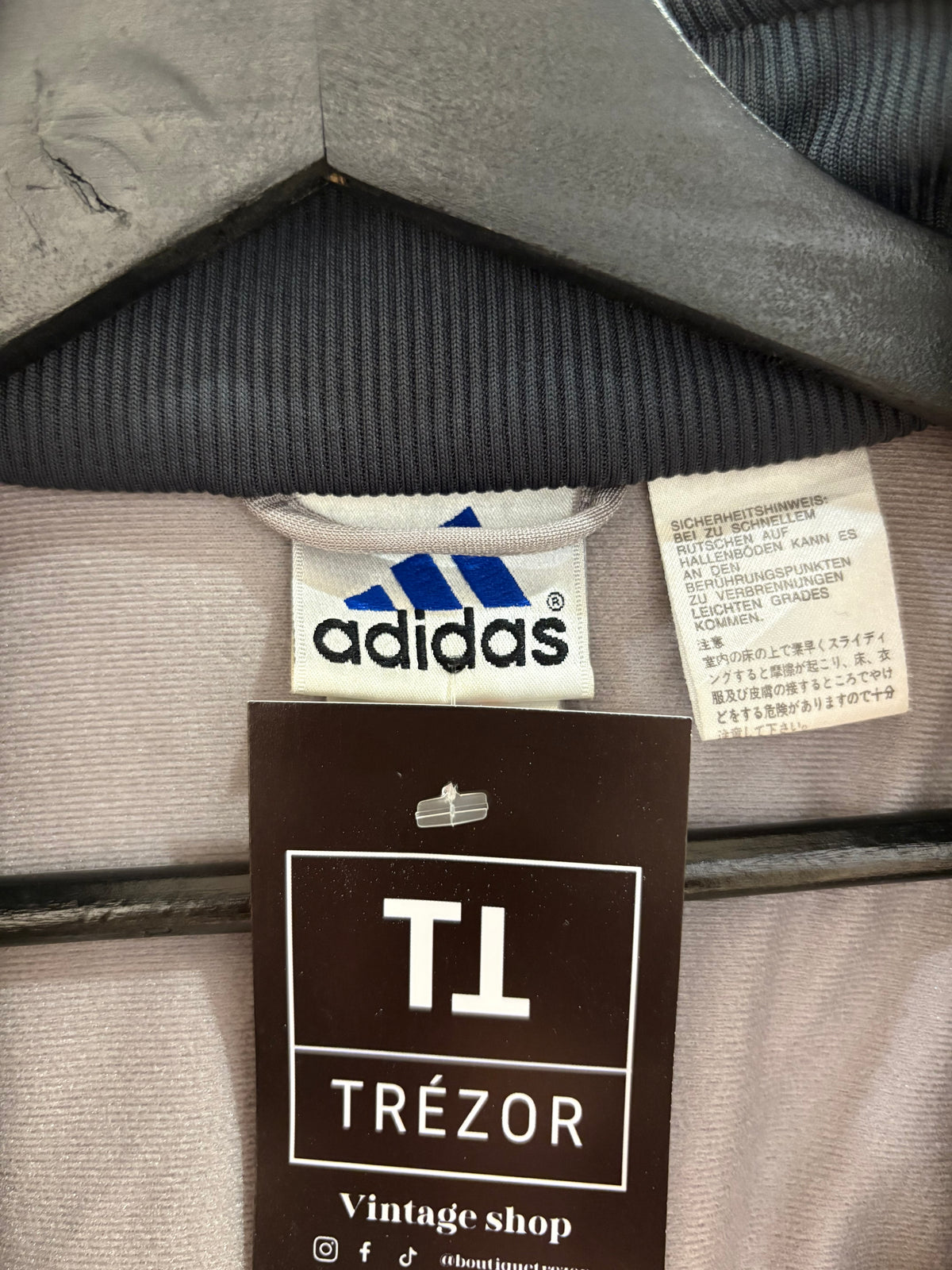 Veste Adidas vintage à capuche L