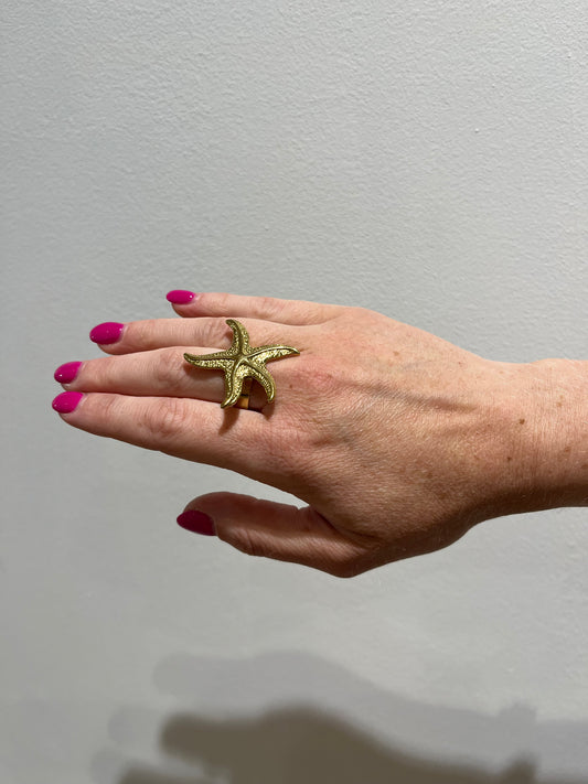 Bague étoile de mer en acier inoxydable