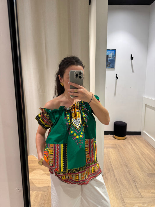 Blouse d’été à motifs S