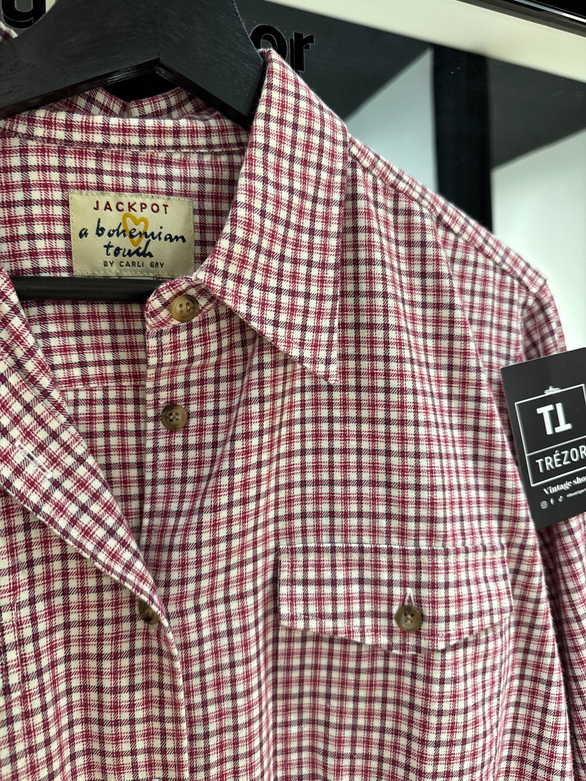 Chemise à carreaux L