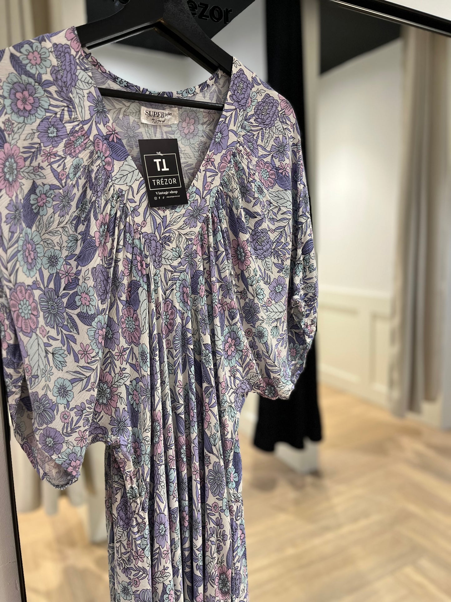 Robe longue à motifs L