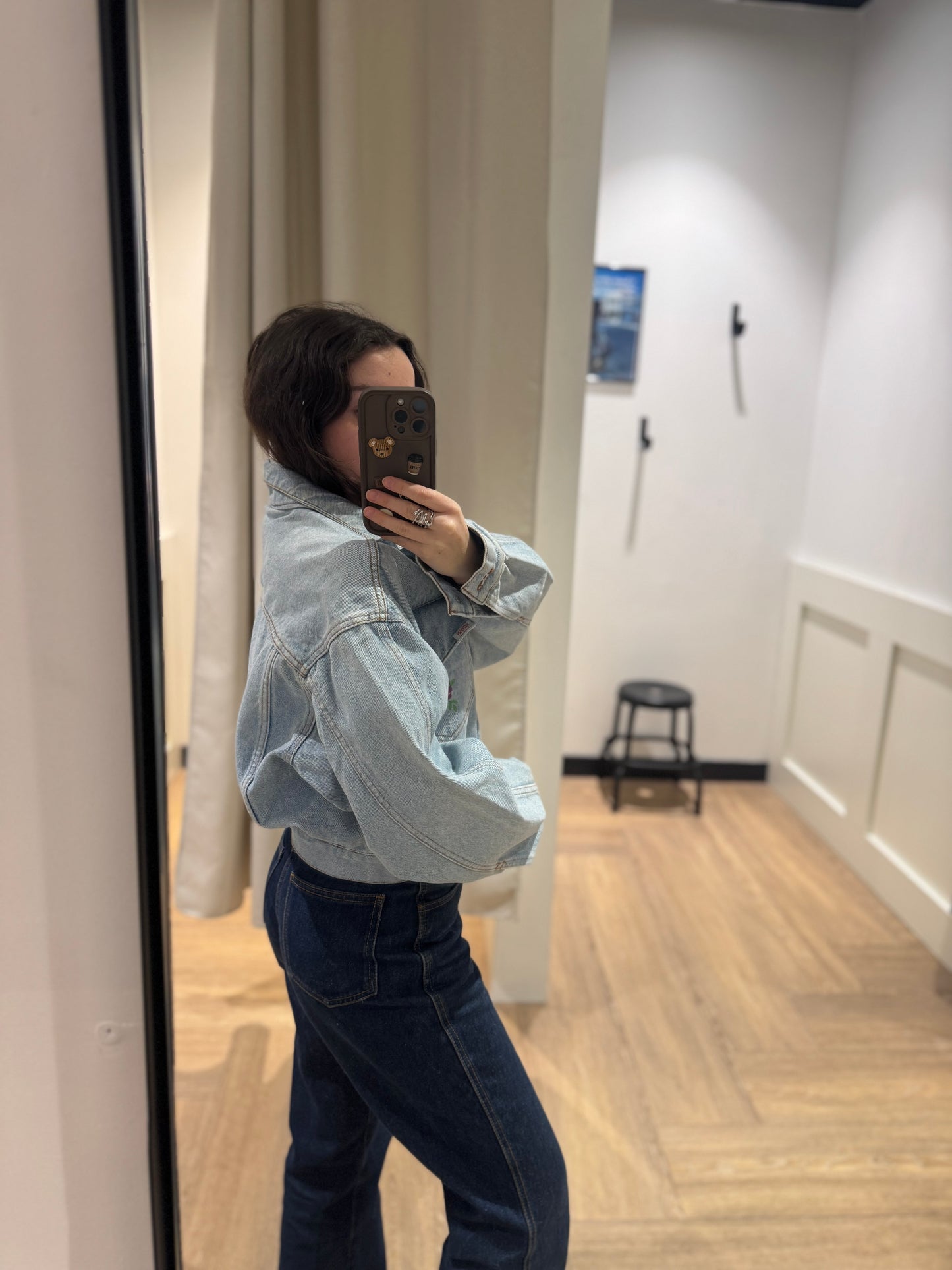 Veste en jean vintage courte M/L