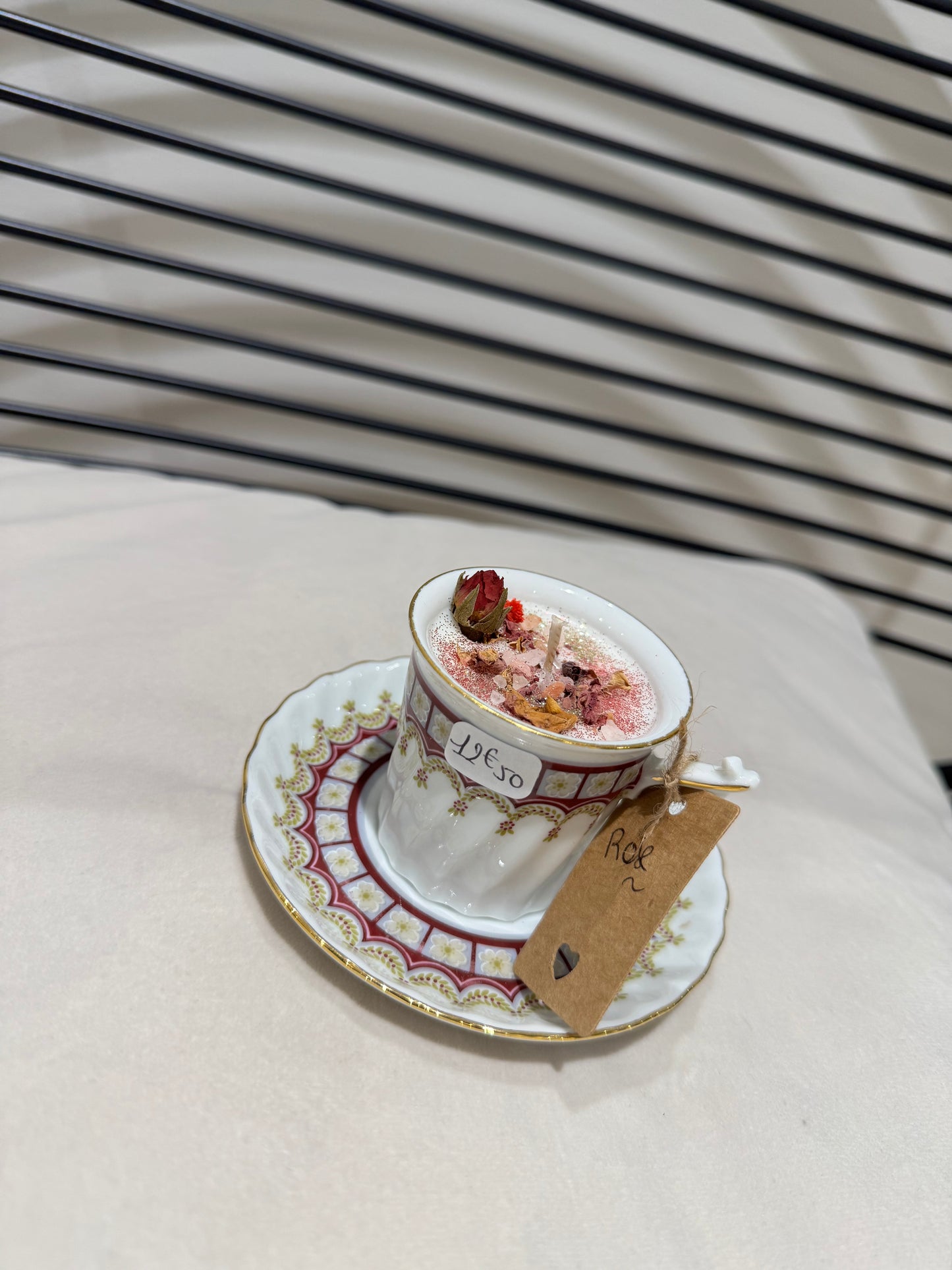 Bougie tasse « Fairy Candle » rose