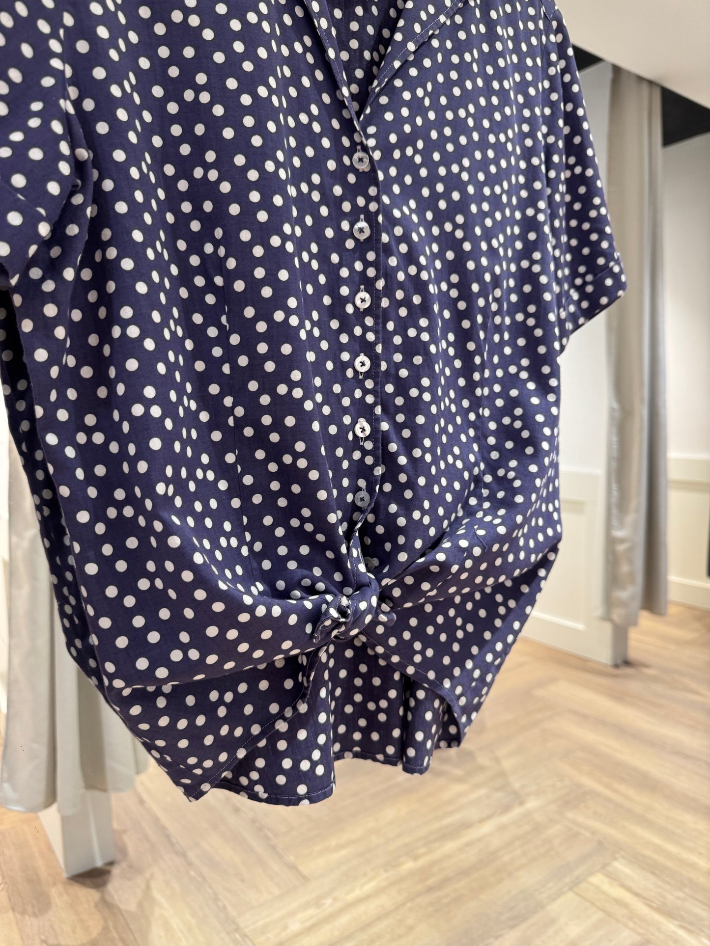 Blouse vintage à pois L