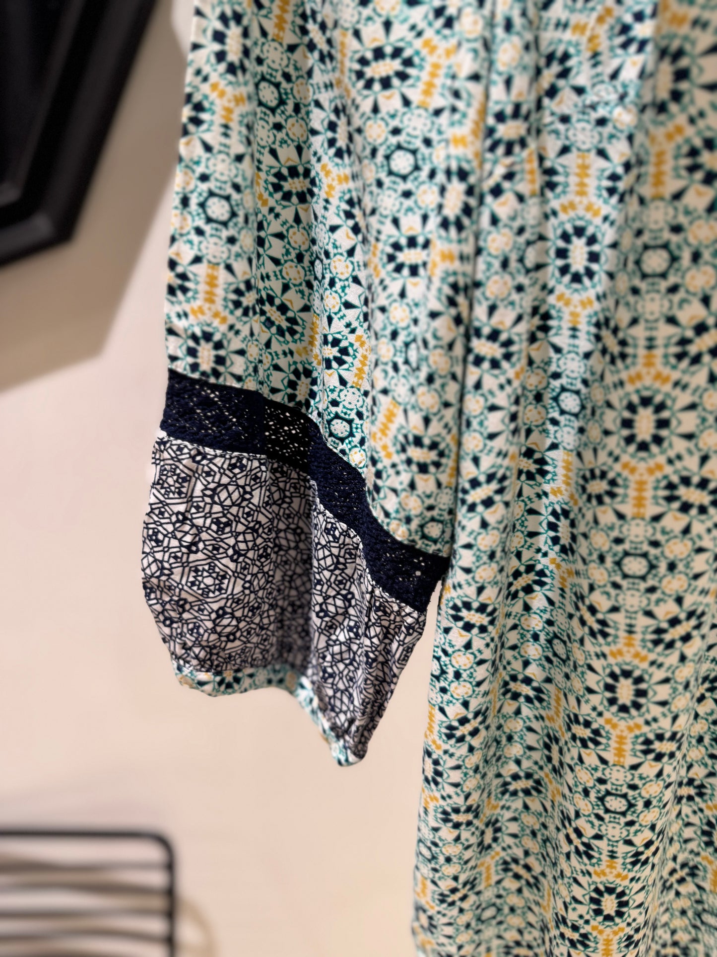 Blouse à motifs géométriques XL