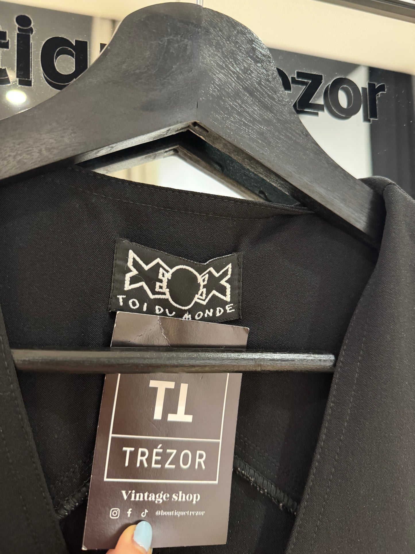 Top vintage à zip S