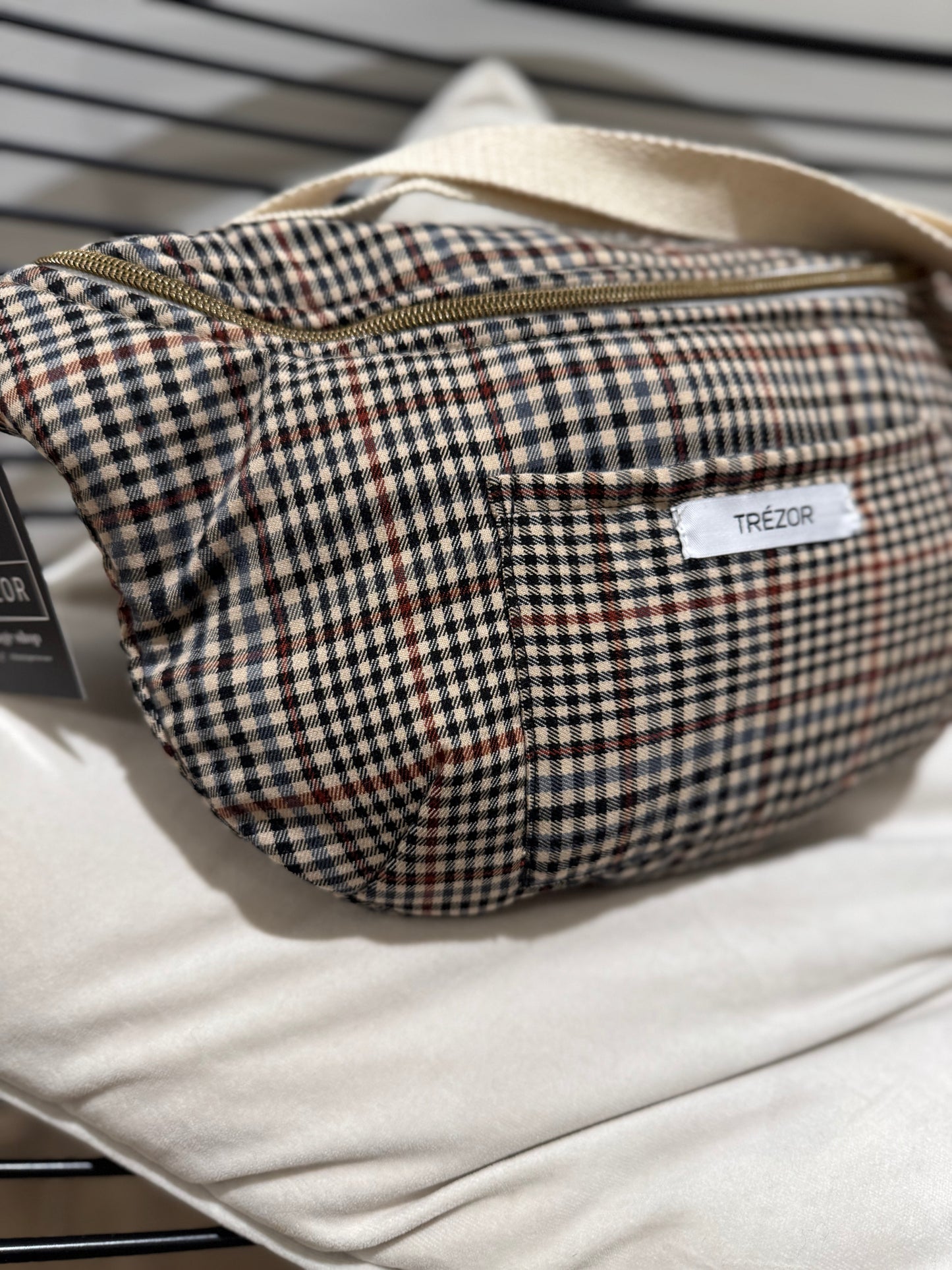 Sac banane grand modèle upcyclé fait main