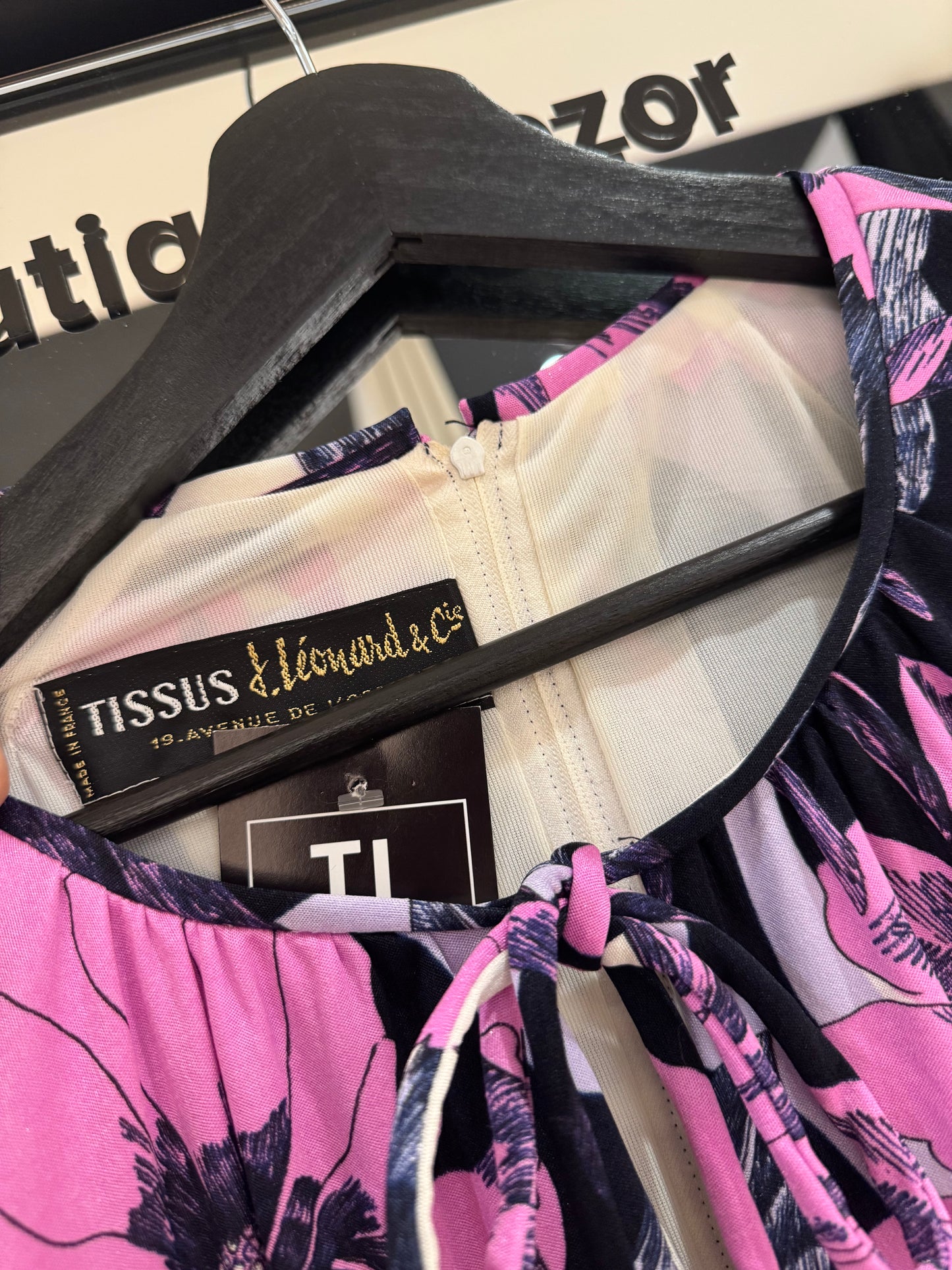 Robe longue vintage à motifs M