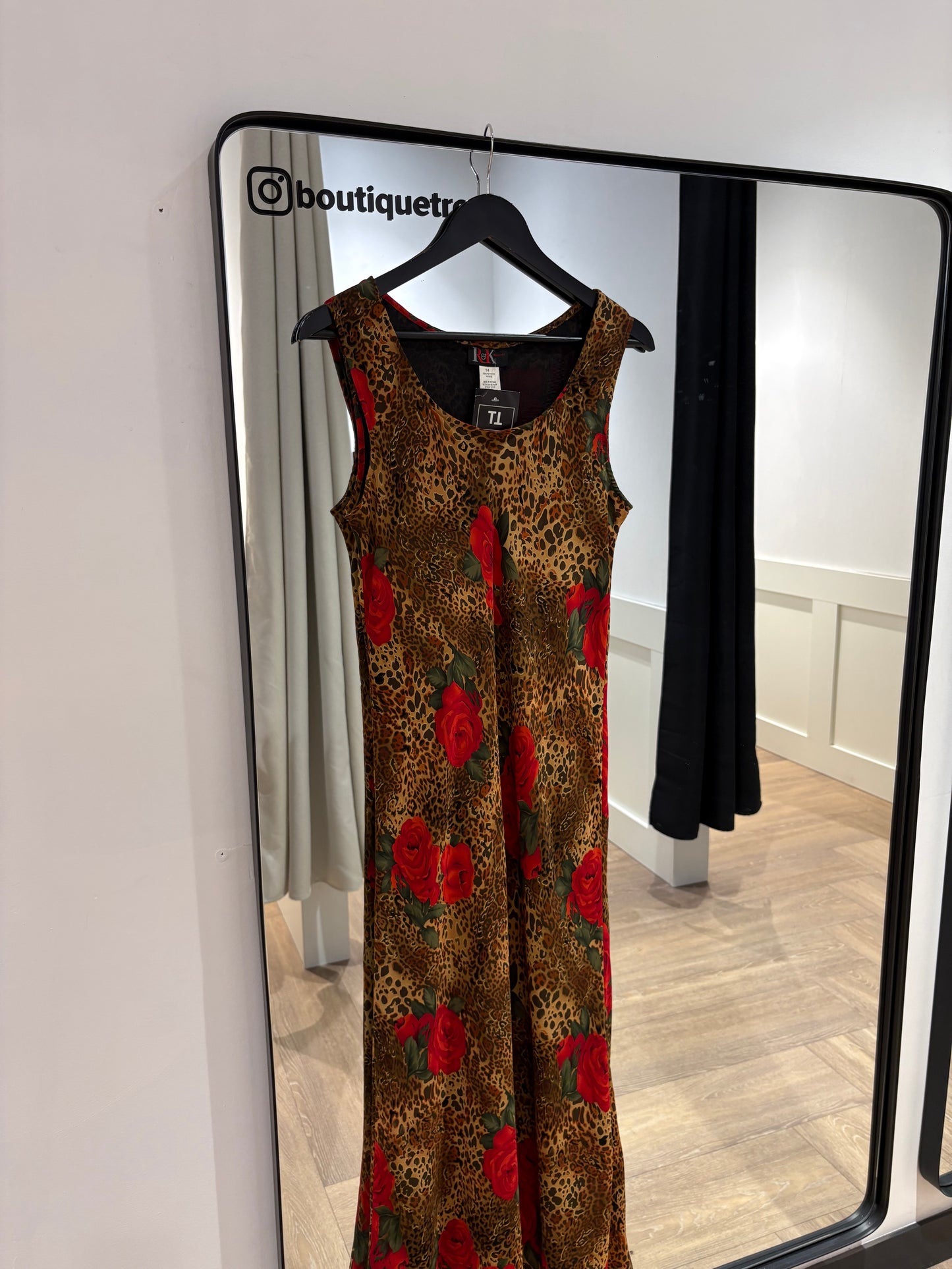 Robe longue vintage léopard M/L