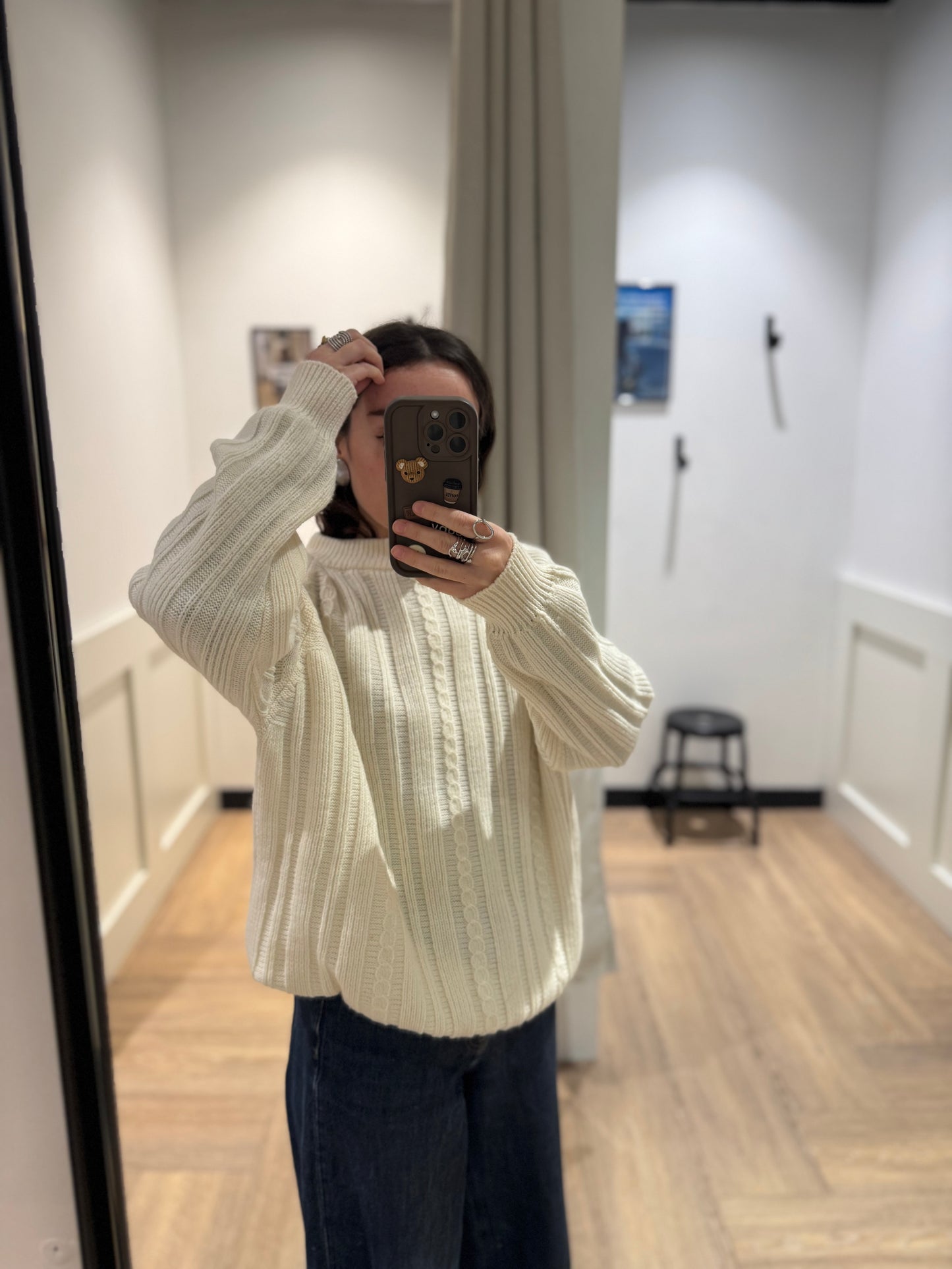 Pull d’hiver en laine L