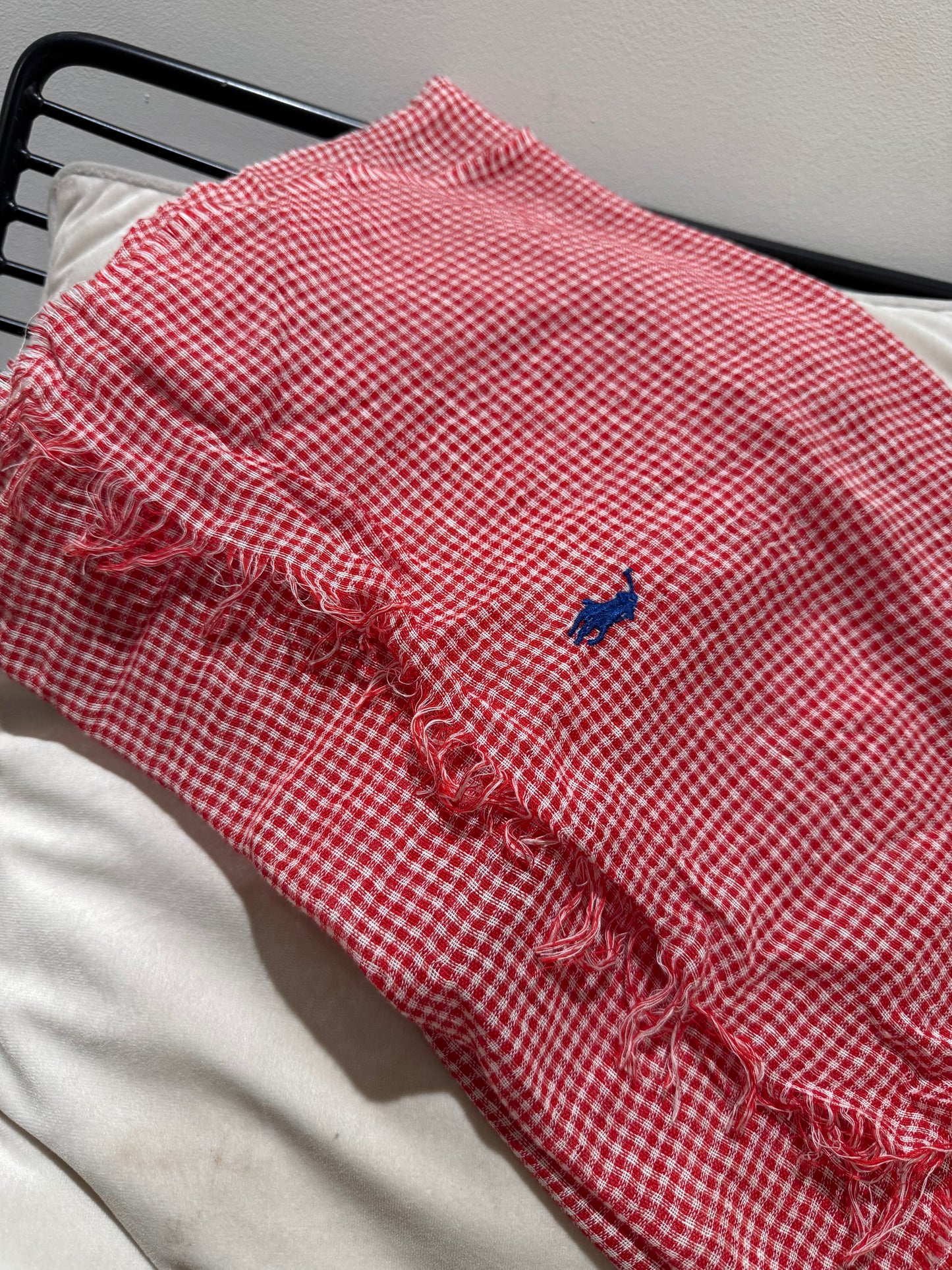 Écharpe vichy à carreaux Ralph Lauren