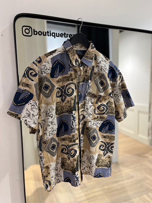 Chemise vintage à motifs L