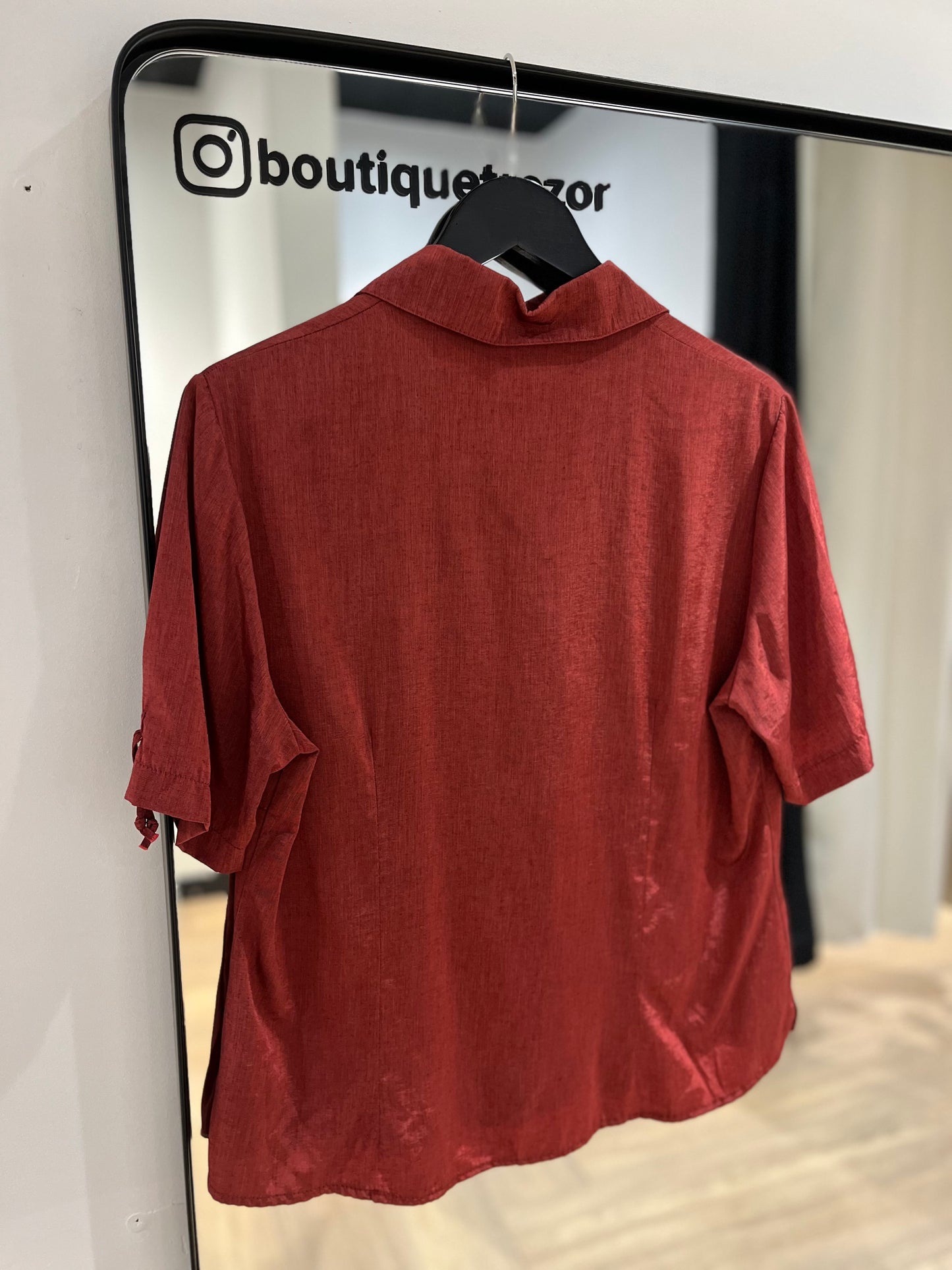 Blouse satinée S