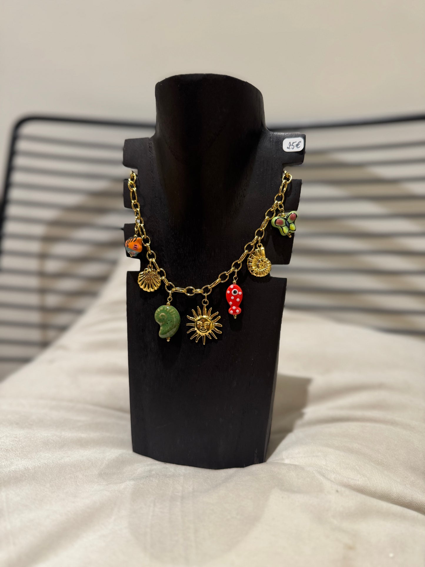 Collier à breloques en acier inoxydable