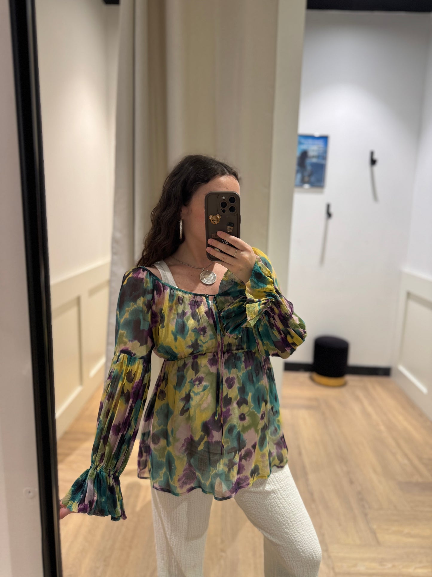 Blouse légère à motifs S