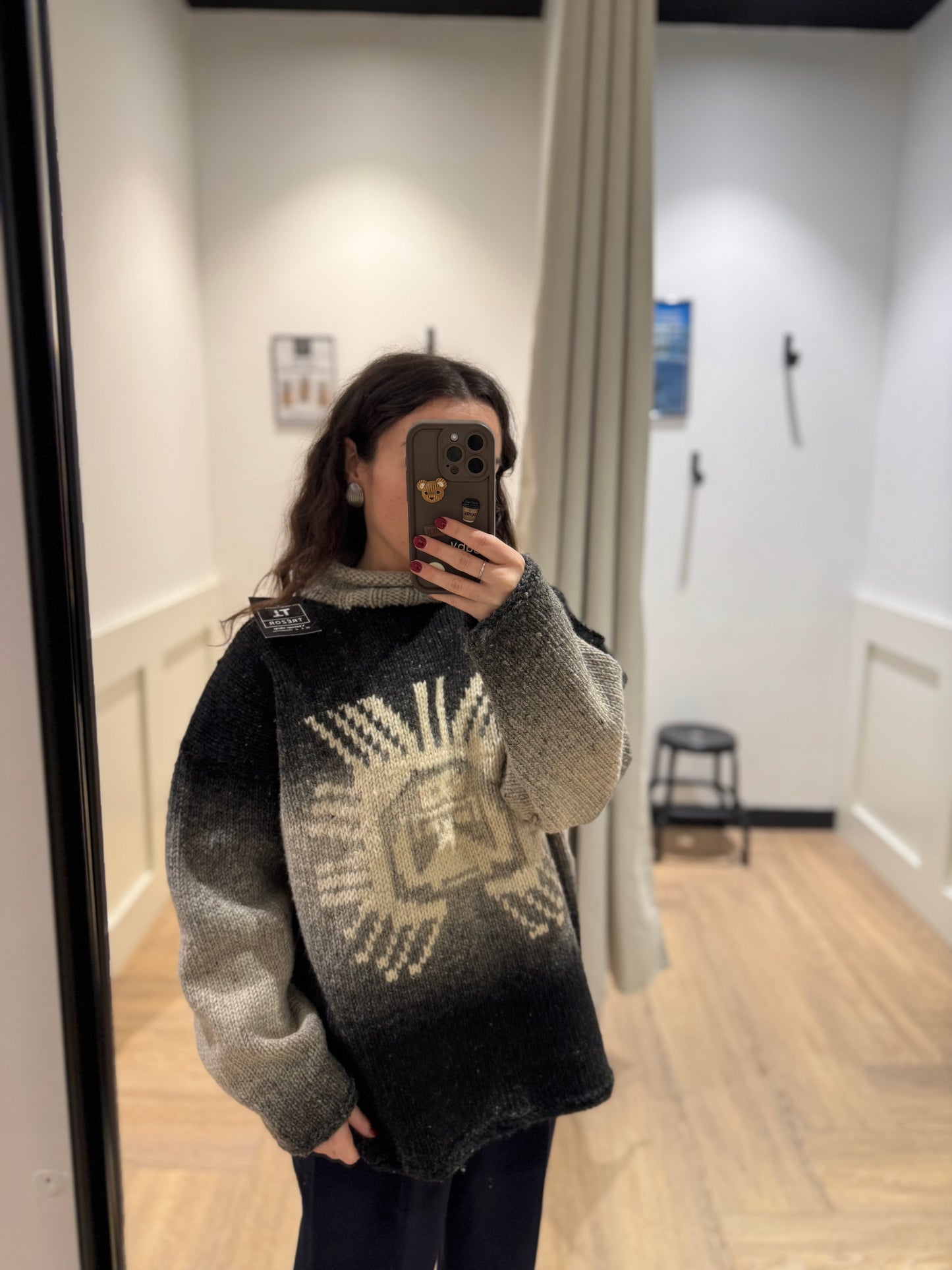 Pull d’hiver vintage S