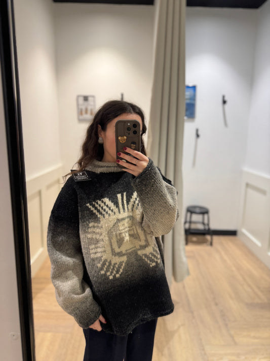 Pull d’hiver vintage S