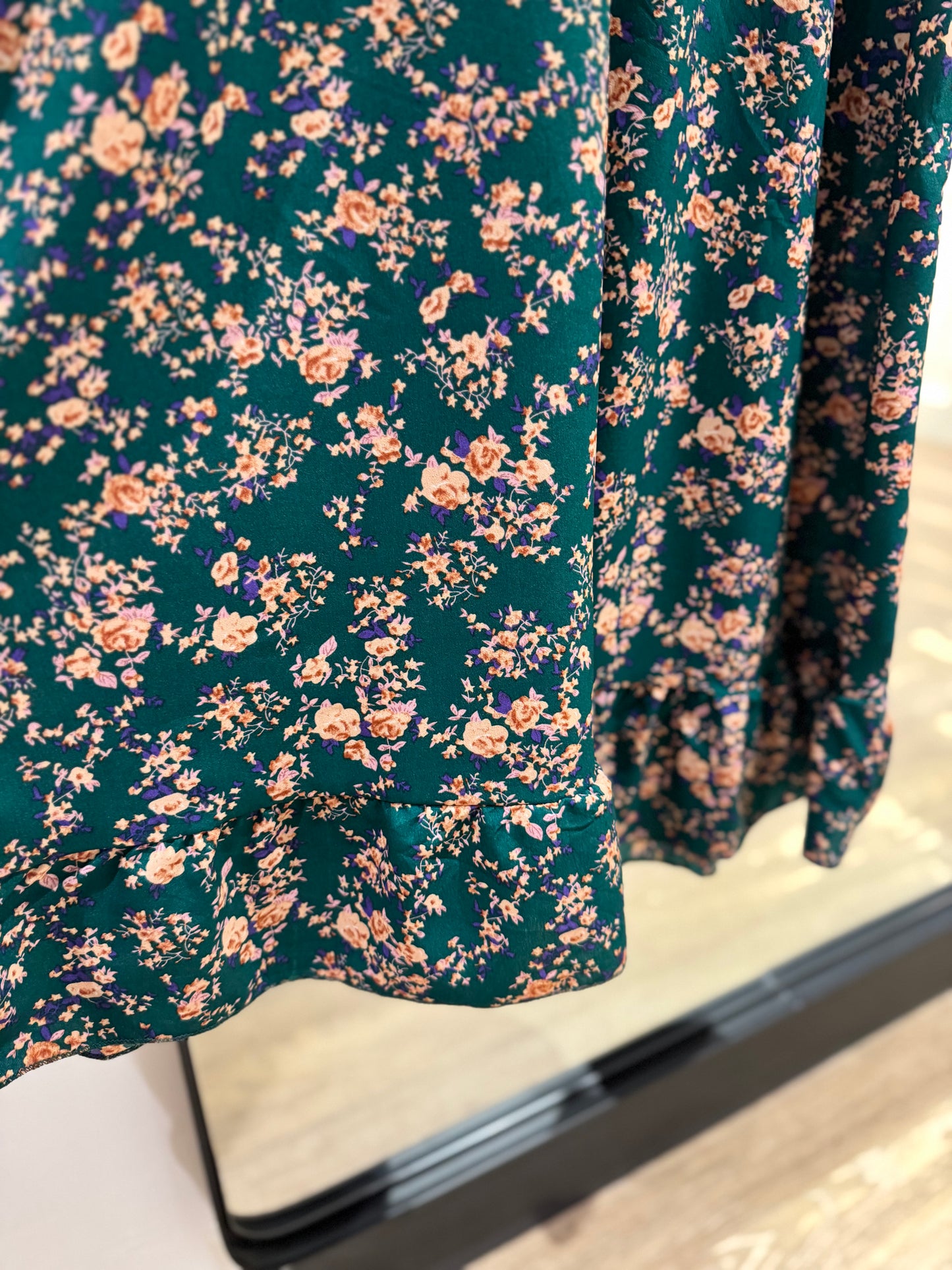 Robe longue à fleurs S
