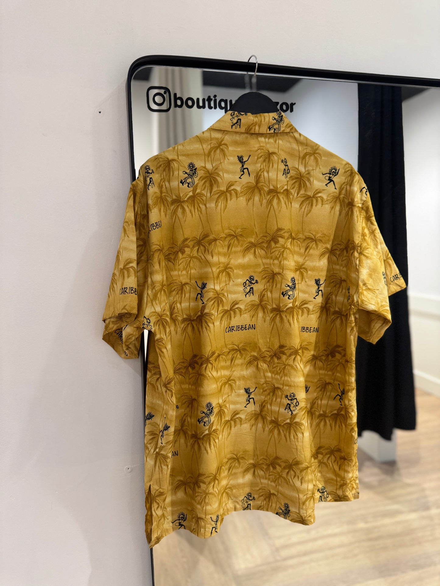 Chemise d’été homme à motifs palmiers XL