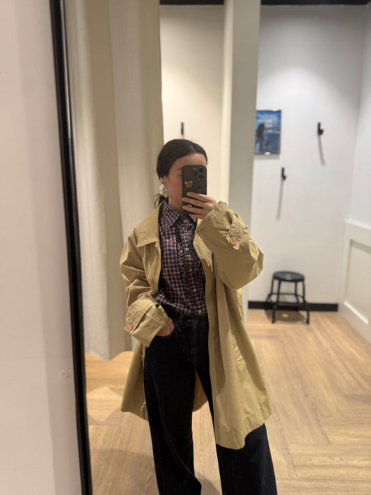 Imper vintage beige L